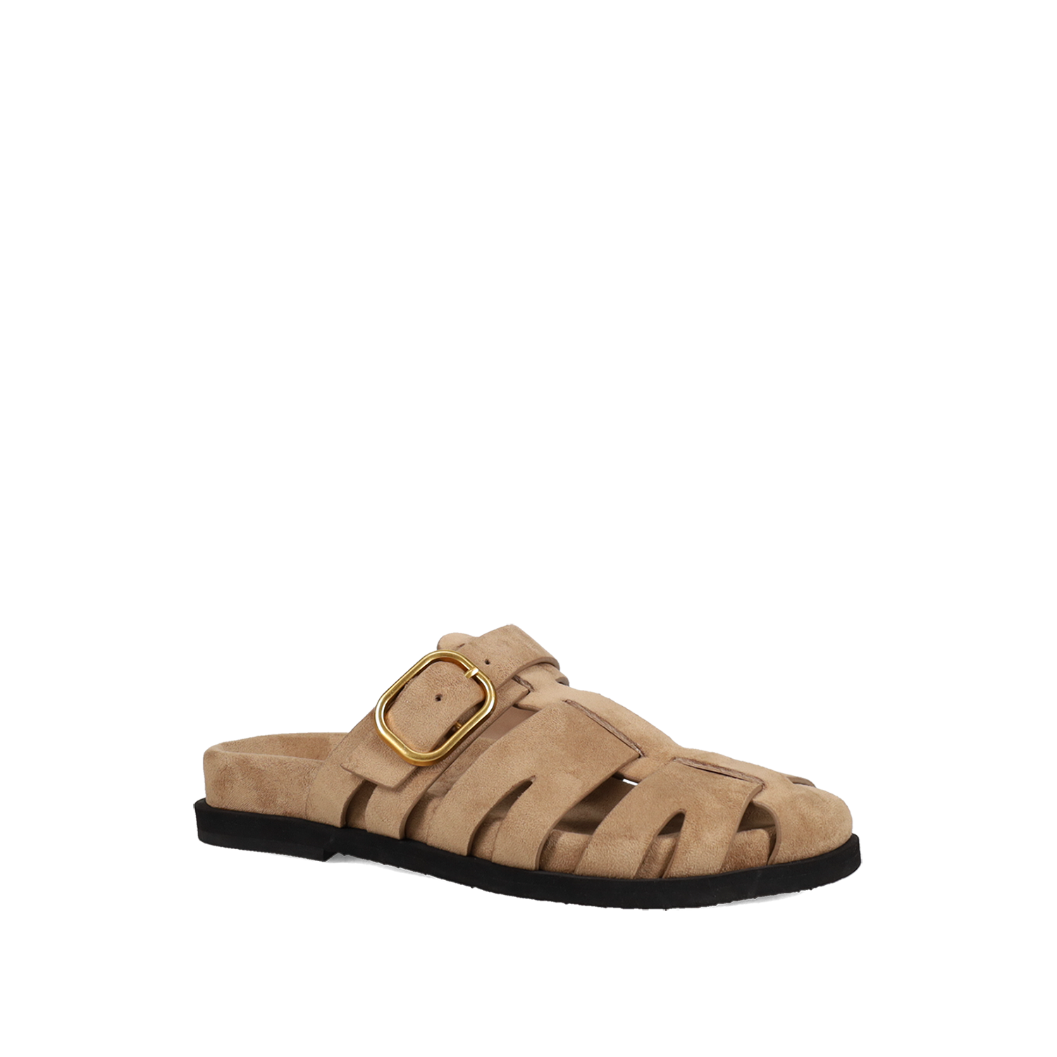 Μπεζ footbed σανδάλι