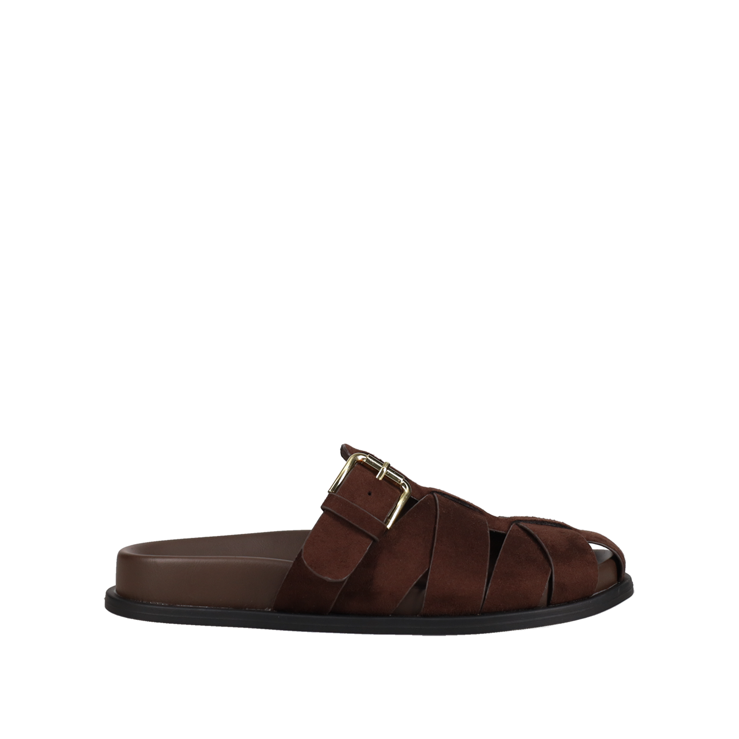 Καφέ footbed σανδάλι