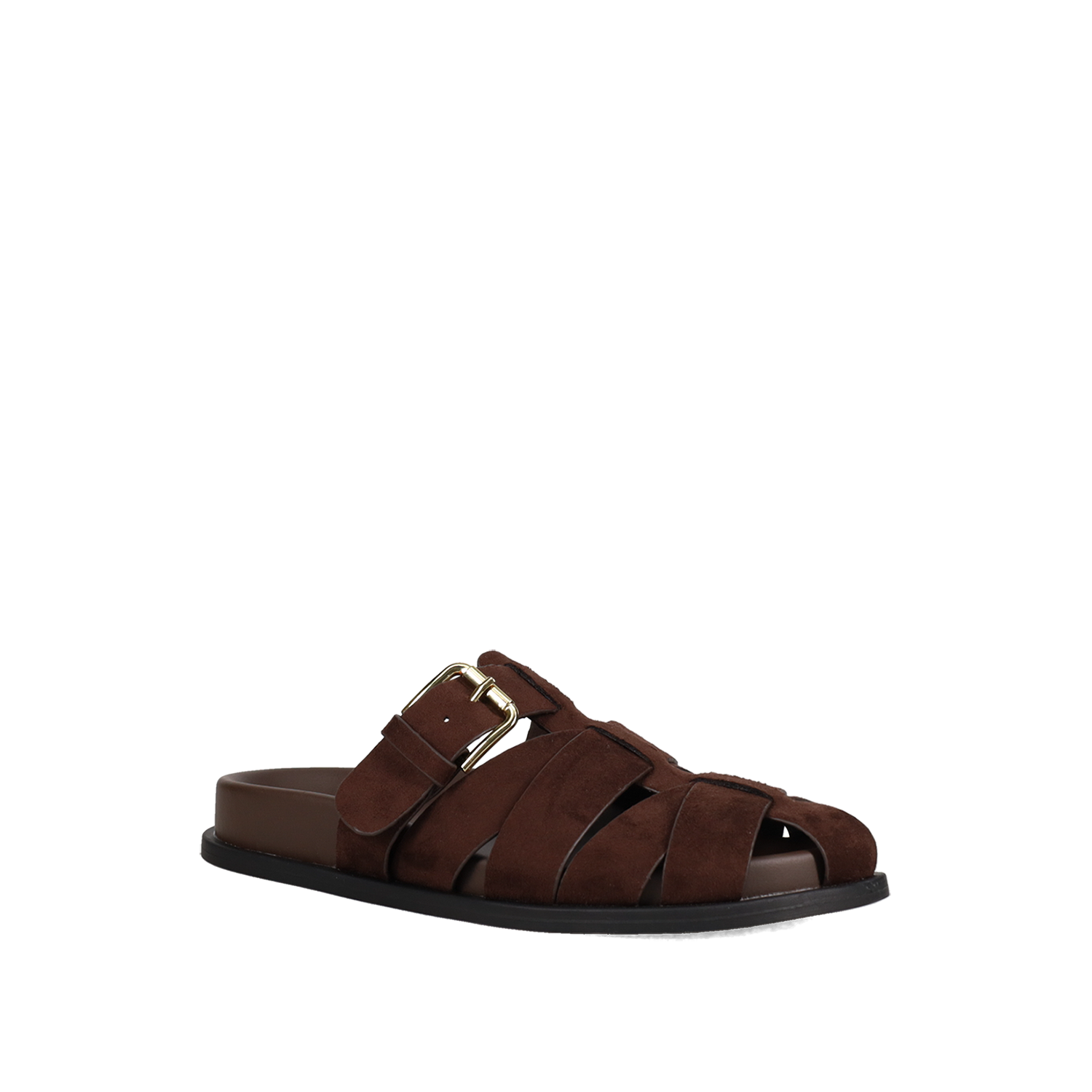 Καφέ footbed σανδάλι