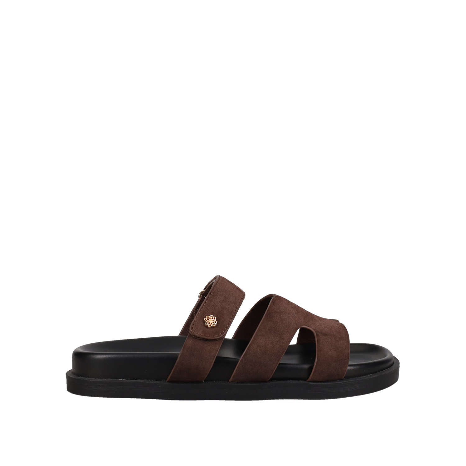 Καφέ footbed σανδάλι