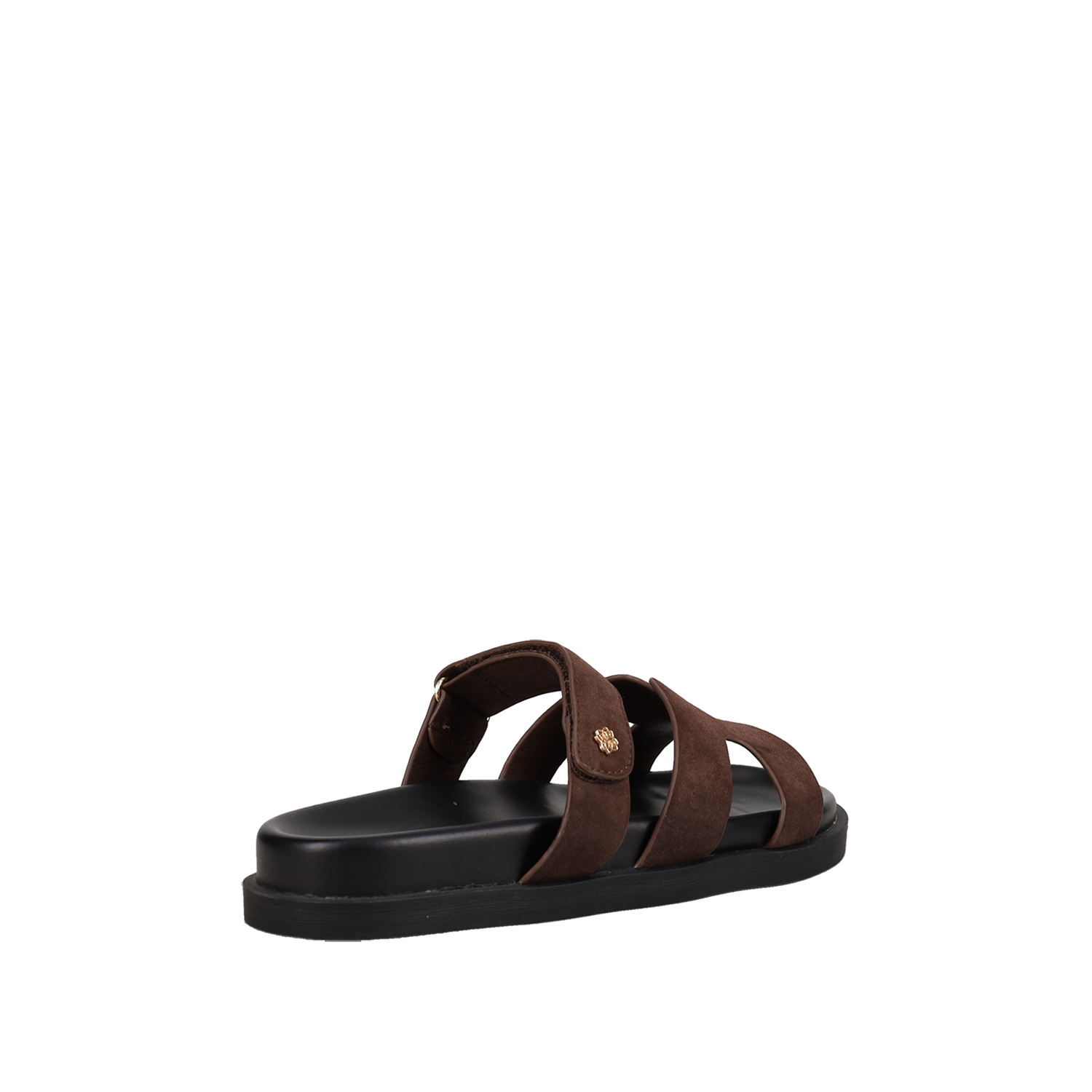  Καφέ footbed σανδάλι - 3