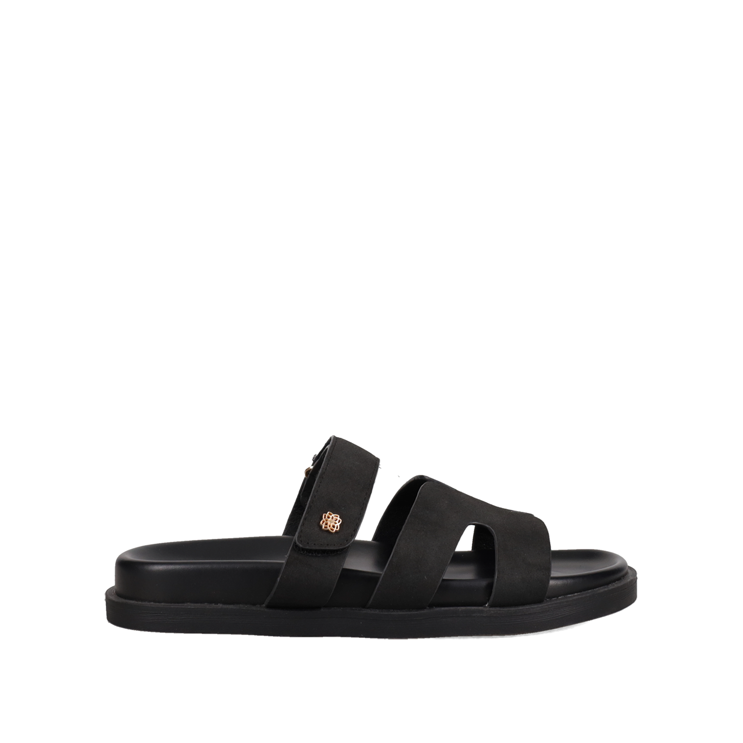 Μαύρο footbed σανδάλι
