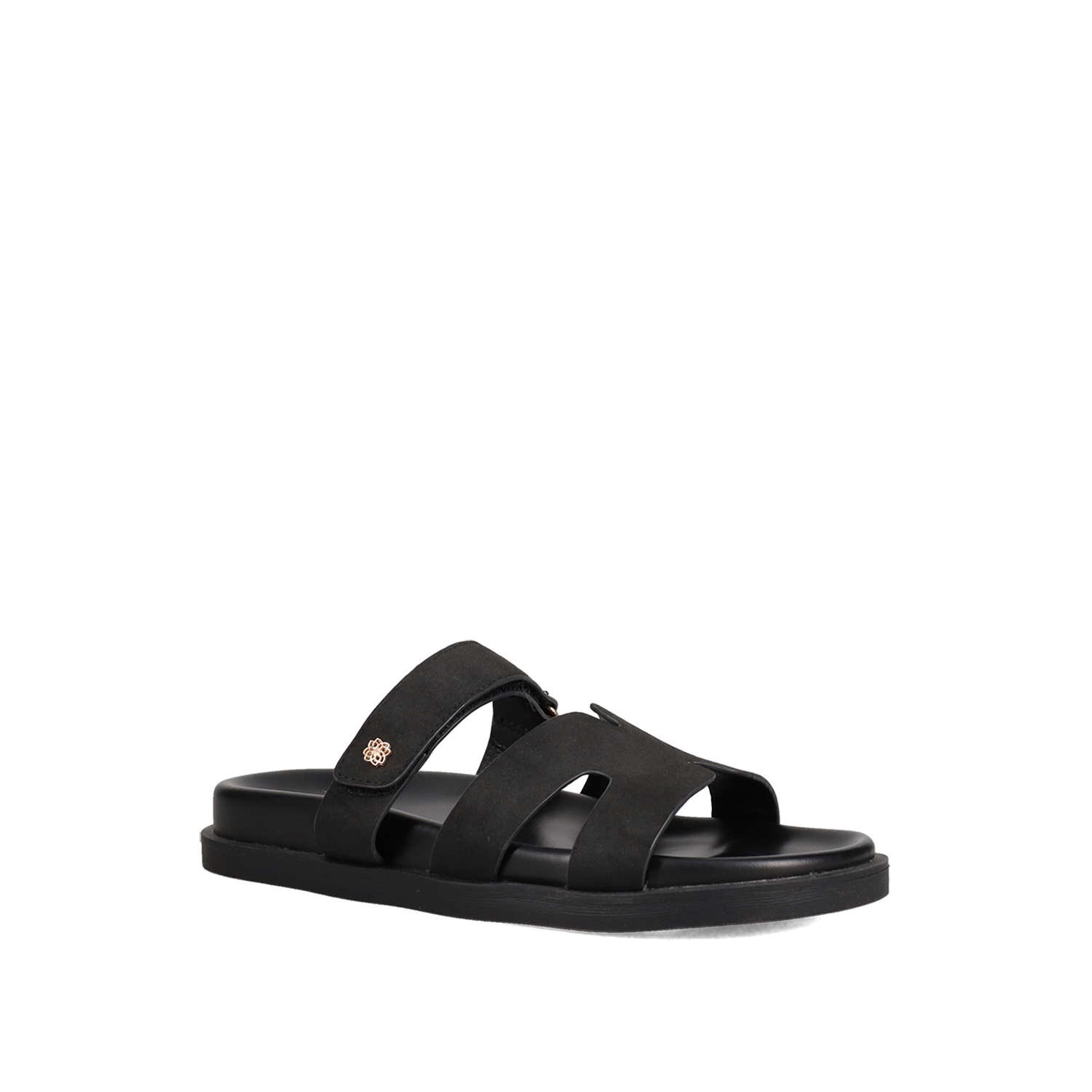  Μαύρο footbed σανδάλι - 2