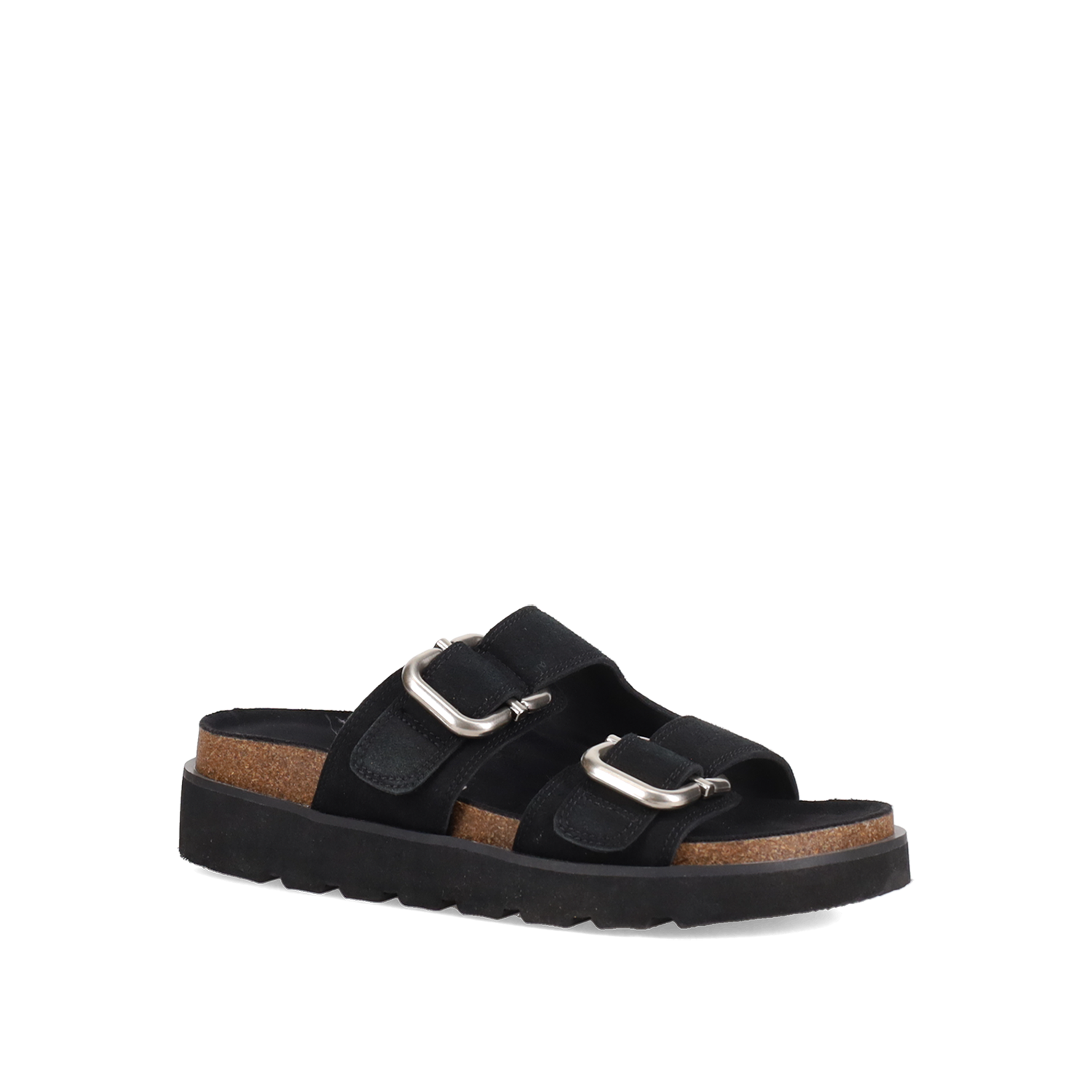  Μαύρο footbed σανδάλι - 2
