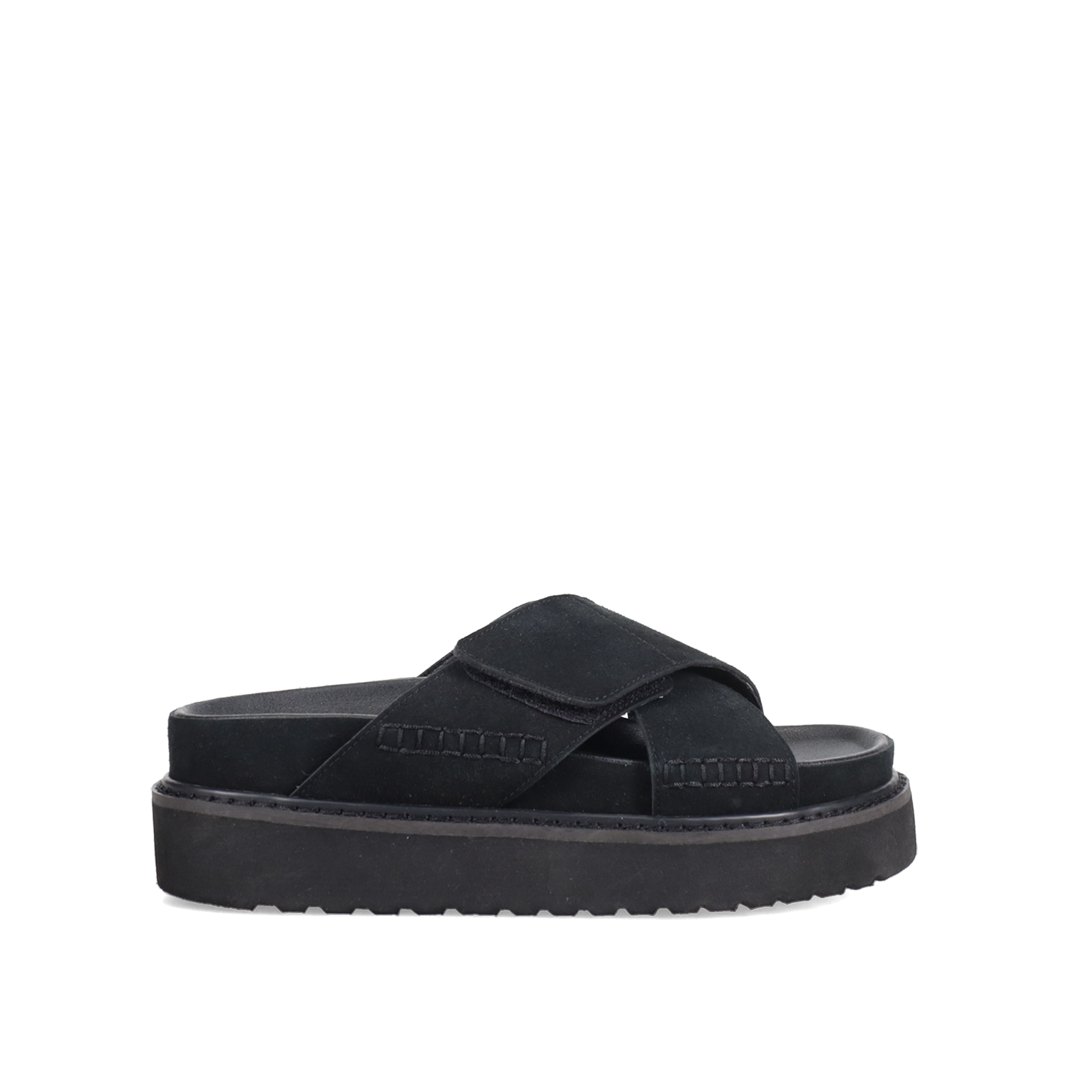 Μαύρο footbed σανδάλι