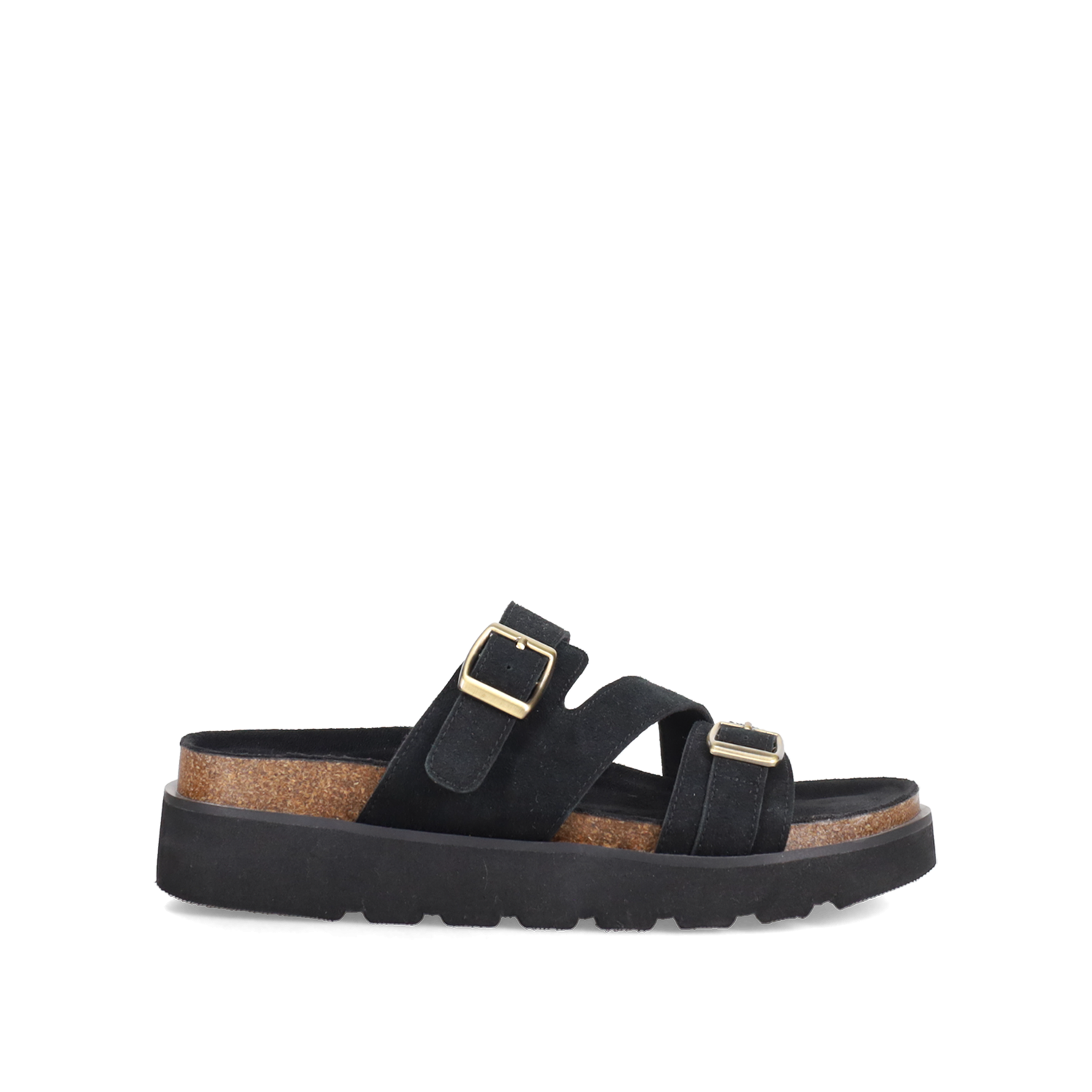 Μαύρο footbed σανδάλι