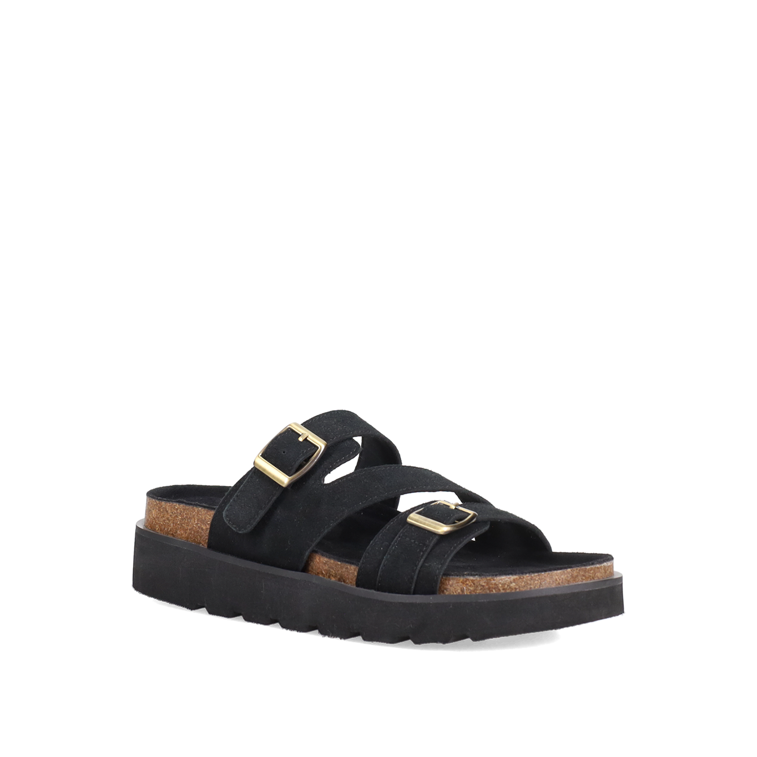  Μαύρο footbed σανδάλι - 2