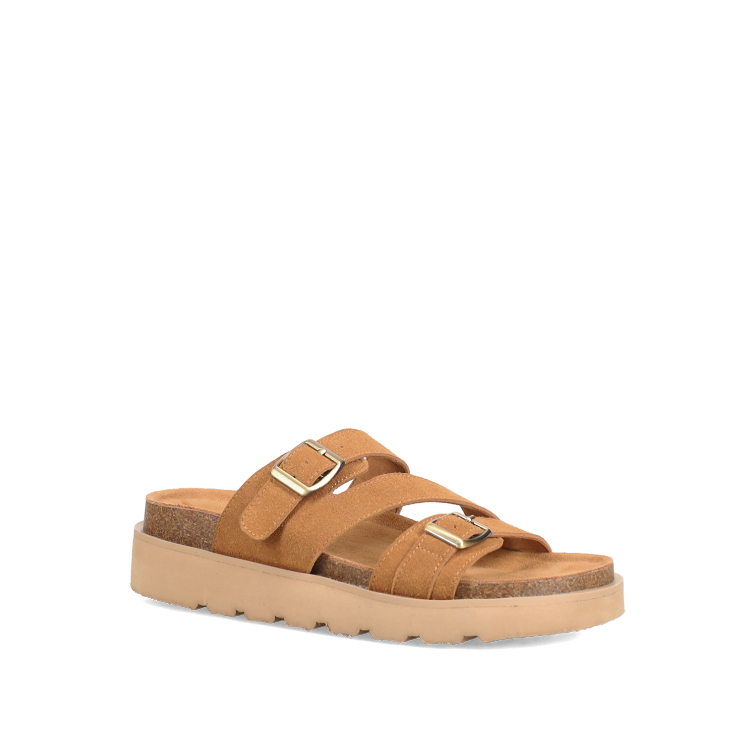  Καμηλό footbed σανδάλι - 2
