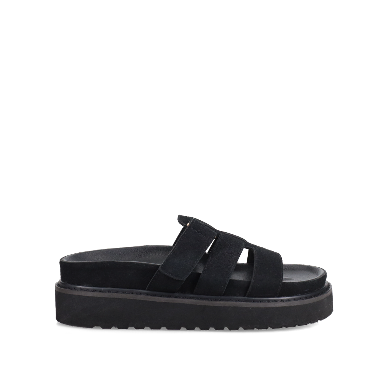 Μαύρο footbed σανδάλι