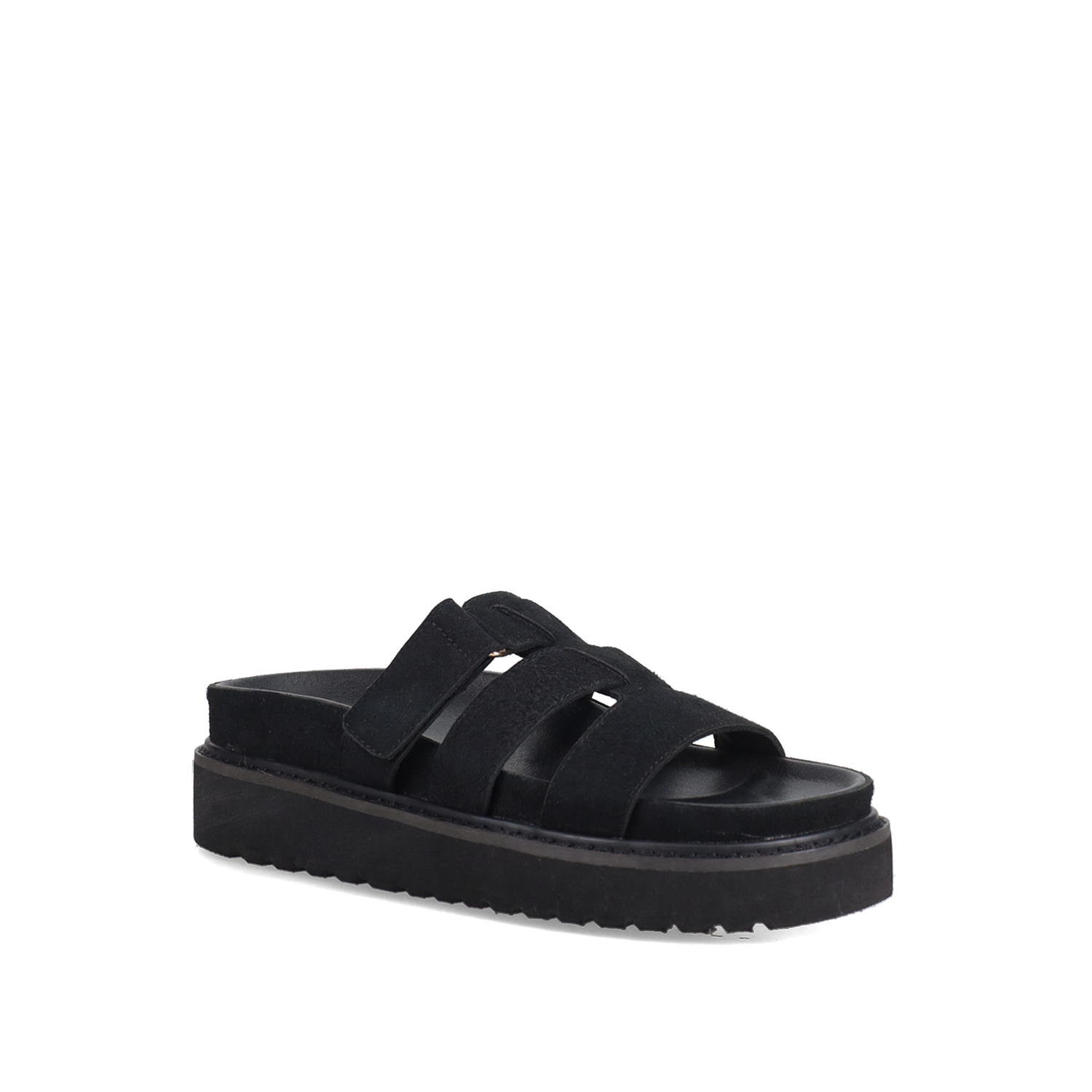Μαύρο footbed σανδάλι