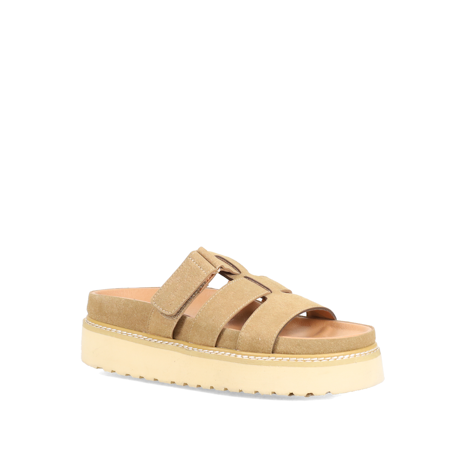 Taupe footbed σανδάλι