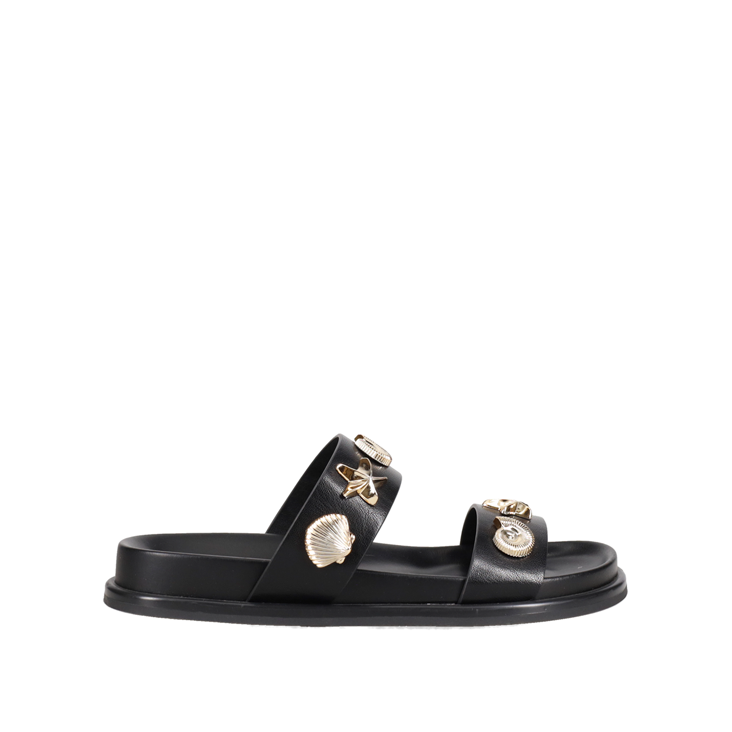 Μαύρο footbed σανδάλι