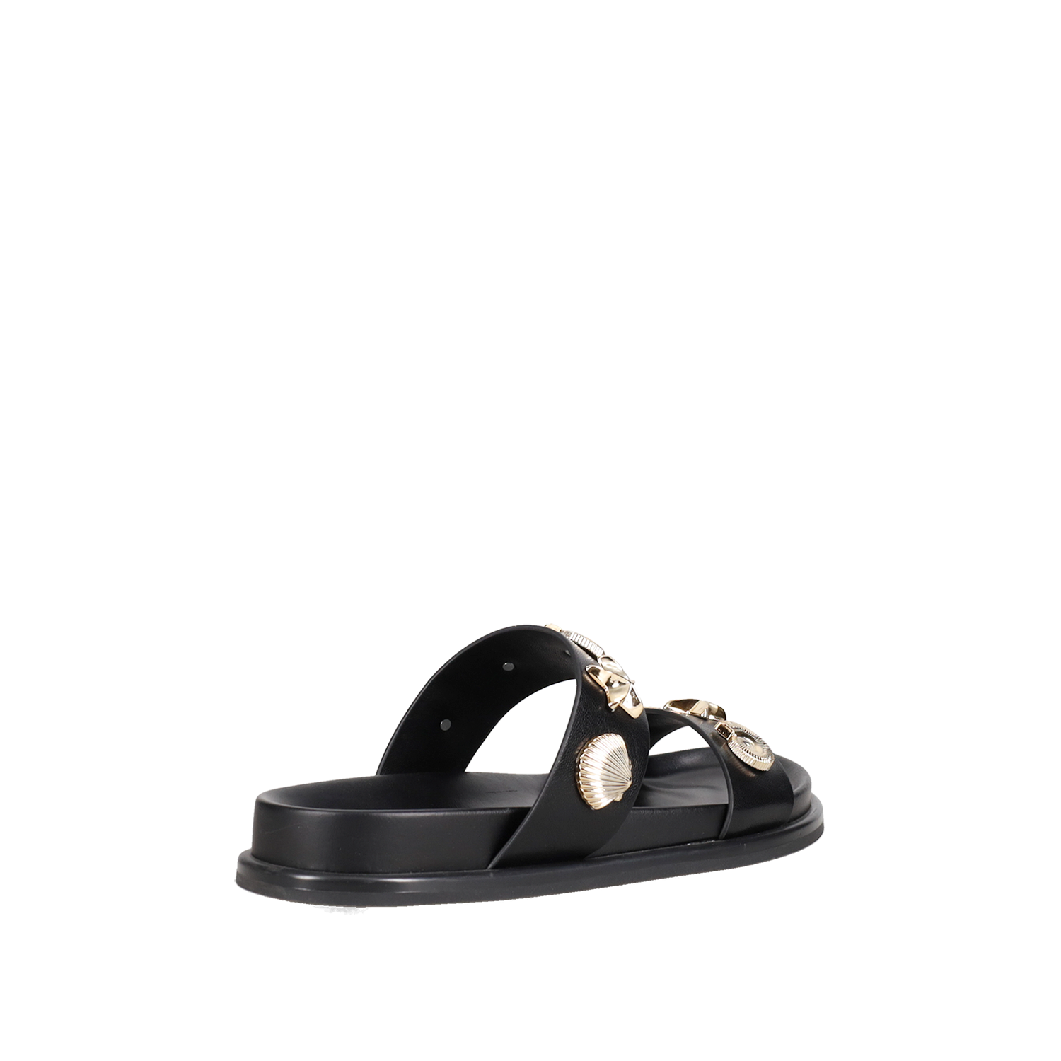  Μαύρο footbed σανδάλι - 3