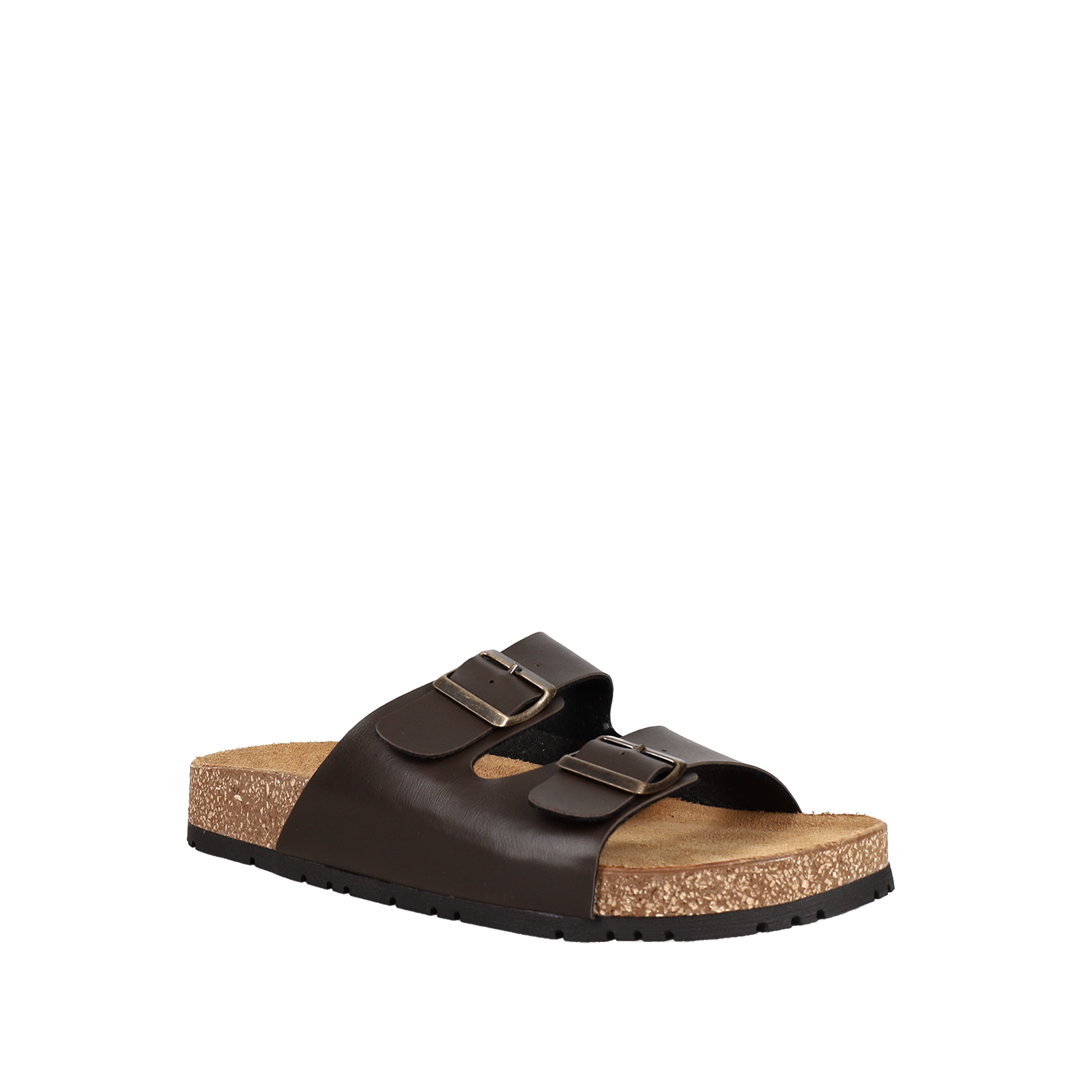 Καφέ ανδρικό σανδάλι φωτογραφία