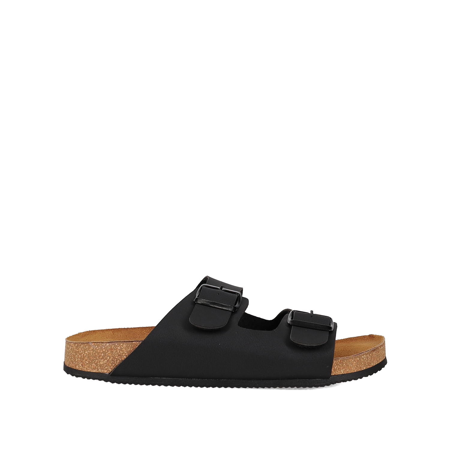 Μαύρο ανδρικό footbed σανδάλι