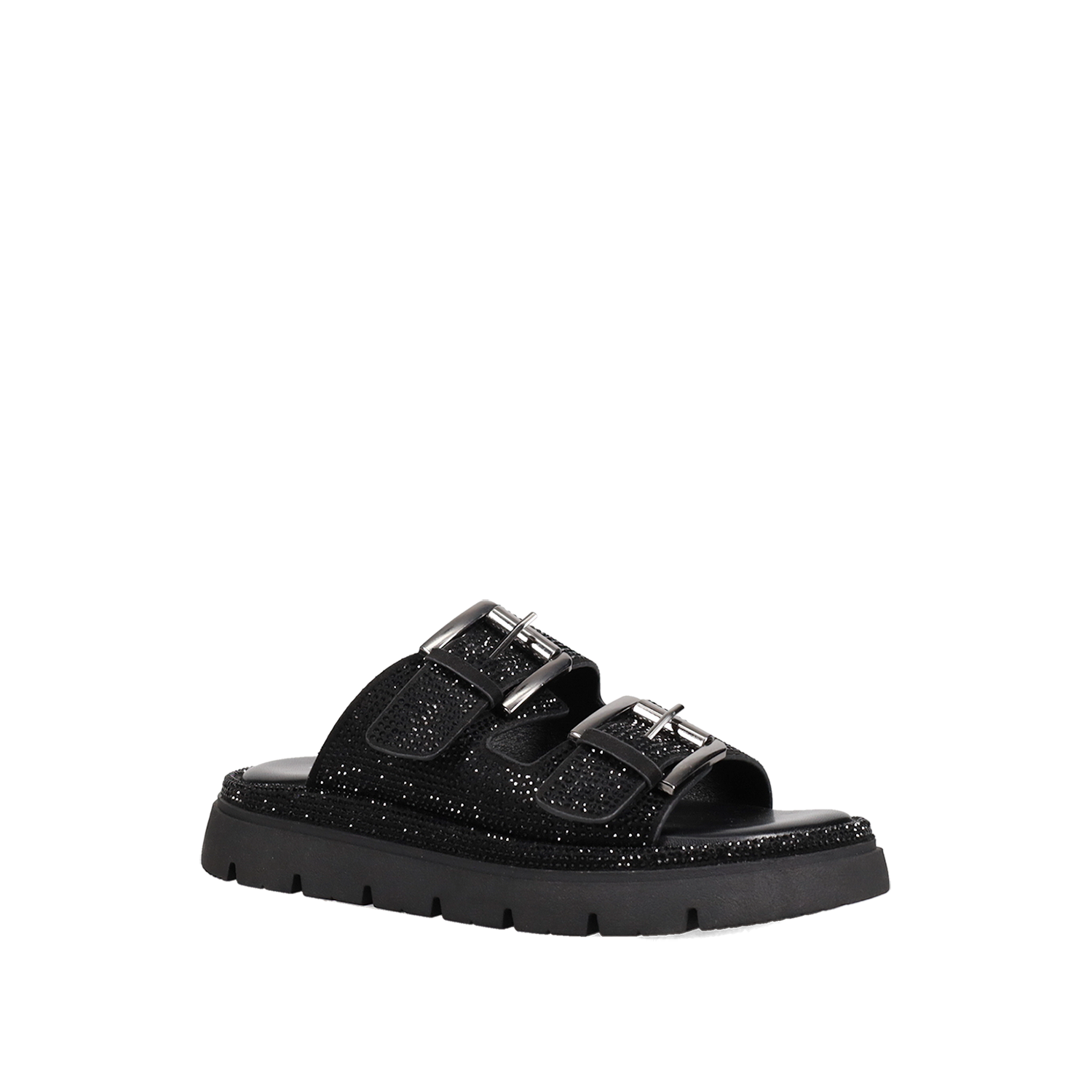 Μαύρο flatform σανδάλι
