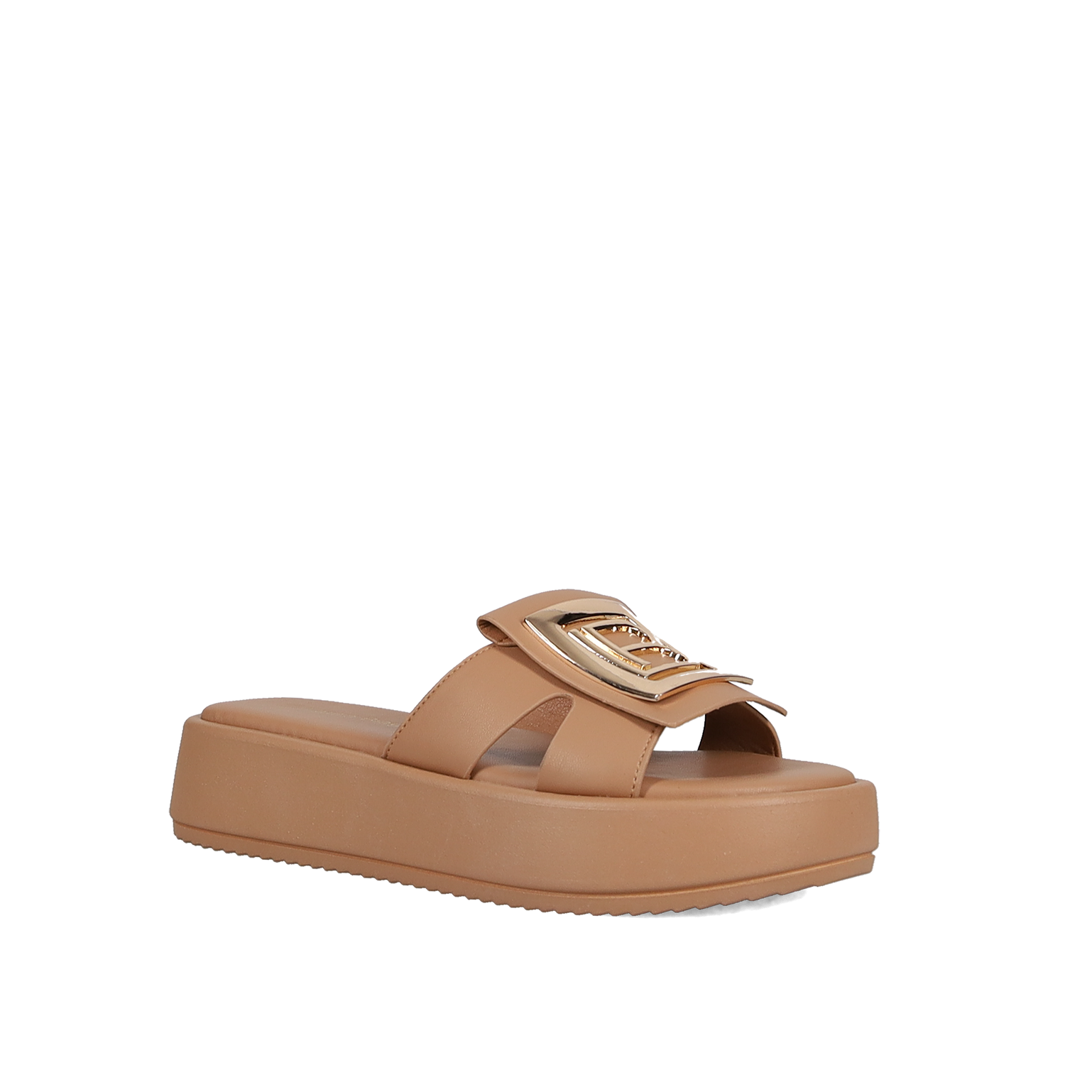 LAURA BIAGIOTTI Μπεζ flatform σανδάλι - 2