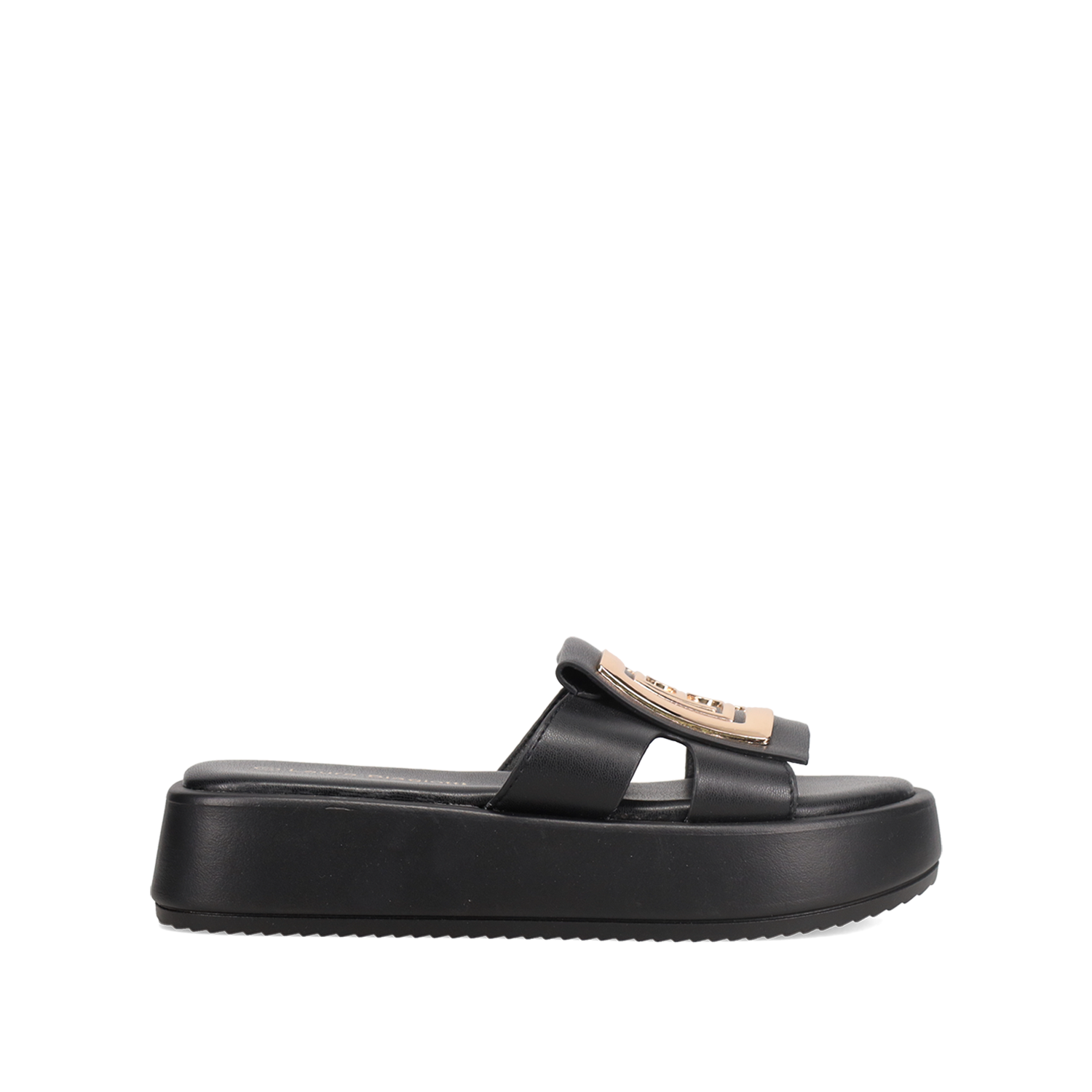 Μαύρο flatform σανδάλι