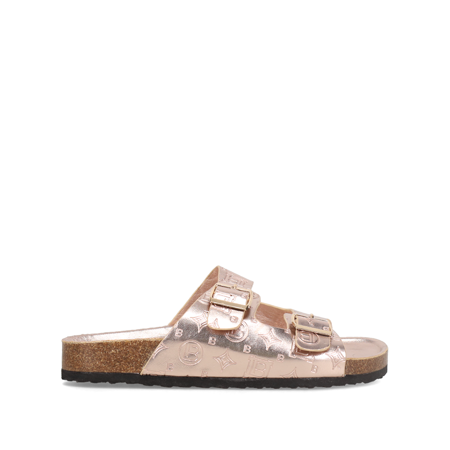 Ροζ χρυσό footbed σανδάλι