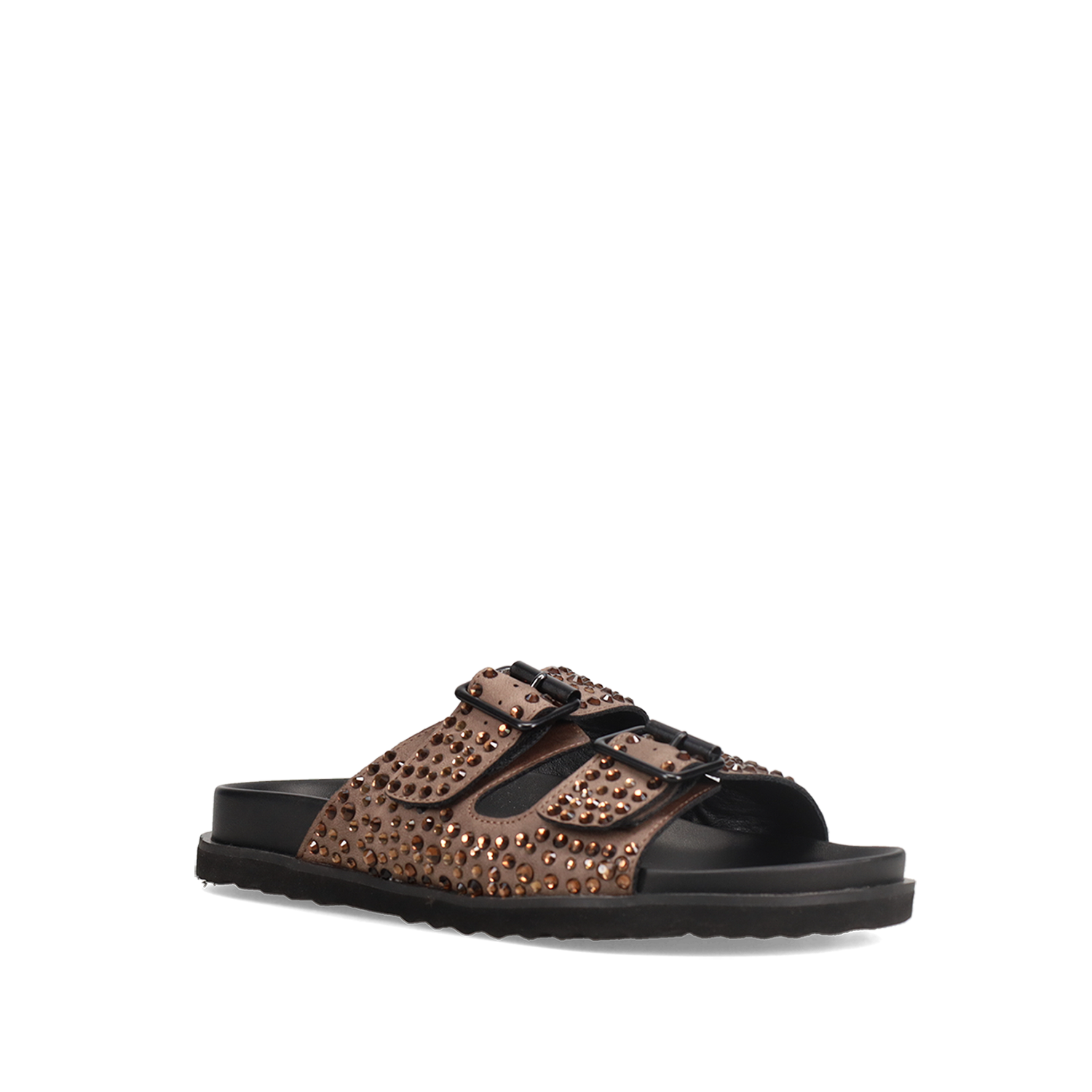 Καφέ footbed σανδάλι
