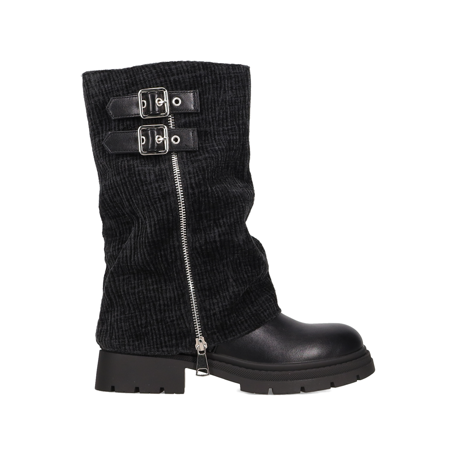 Μαύρο μποτάκι με γκέτα