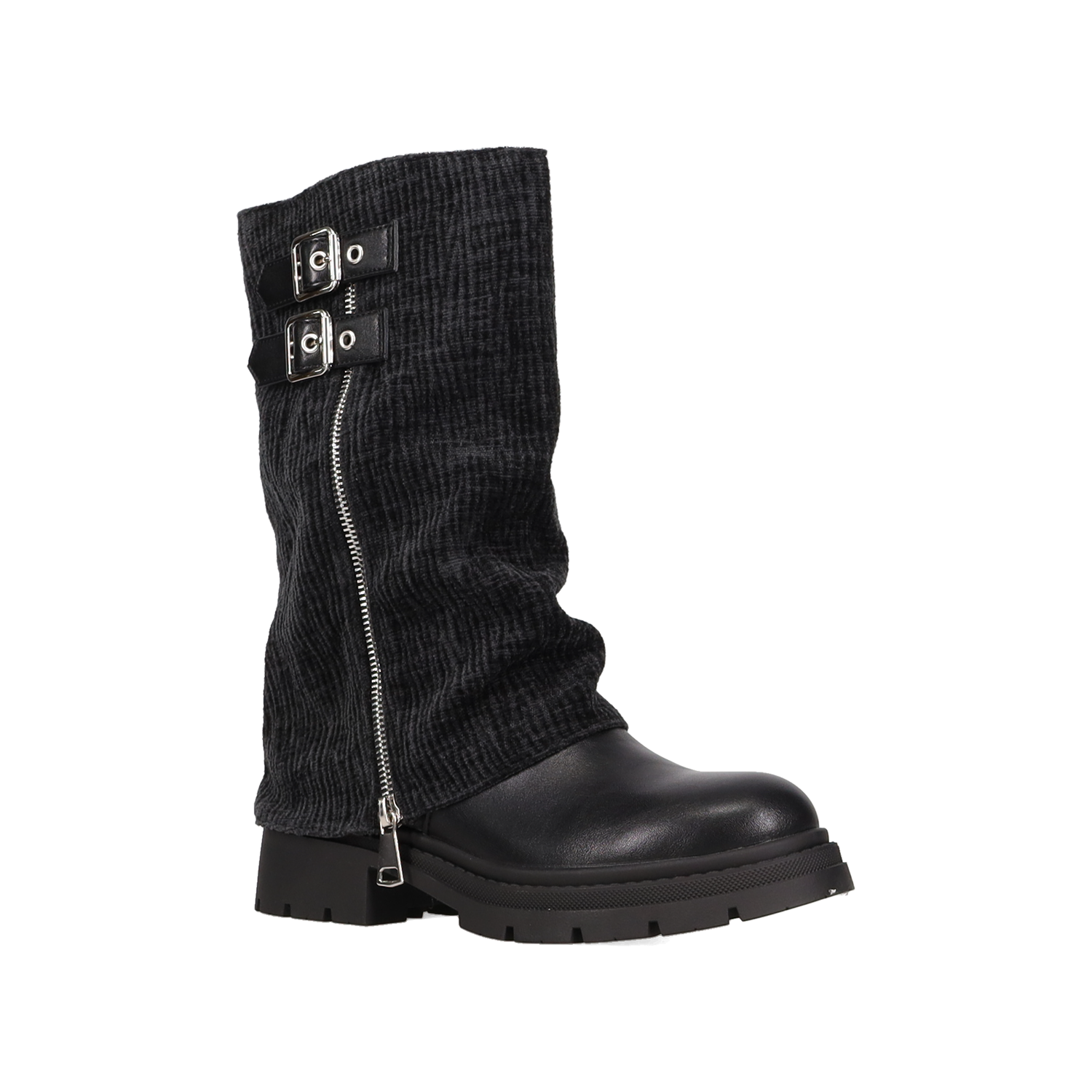 Μαύρο μποτάκι με γκέτα φωτογραφία