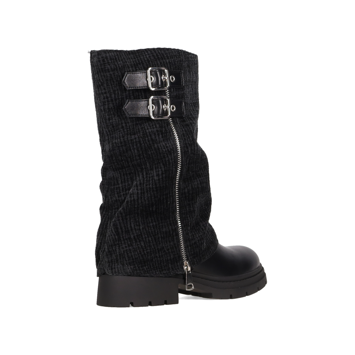 Μαύρο μποτάκι με γκέτα φωτογραφία