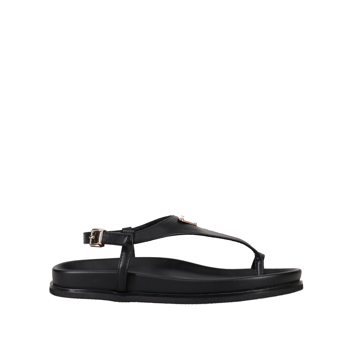 Μαύρο footbed σανδάλι