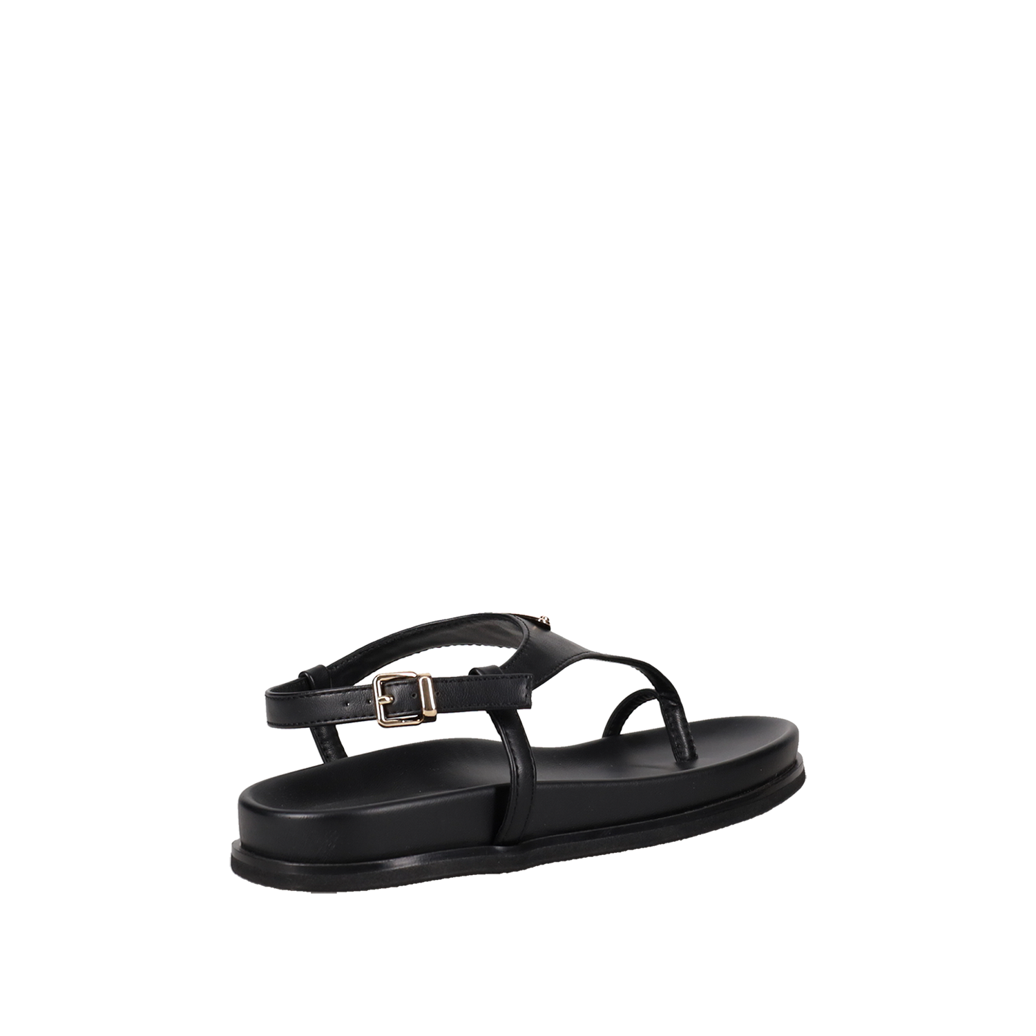  Μαύρο footbed σανδάλι - 3