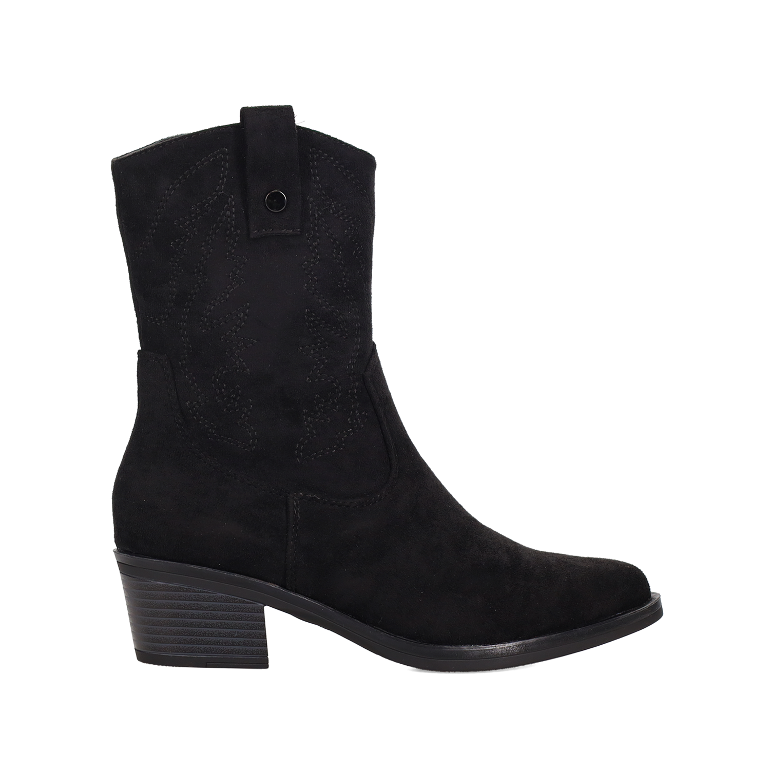 LA PIERCE Μαύρο western μποτάκι