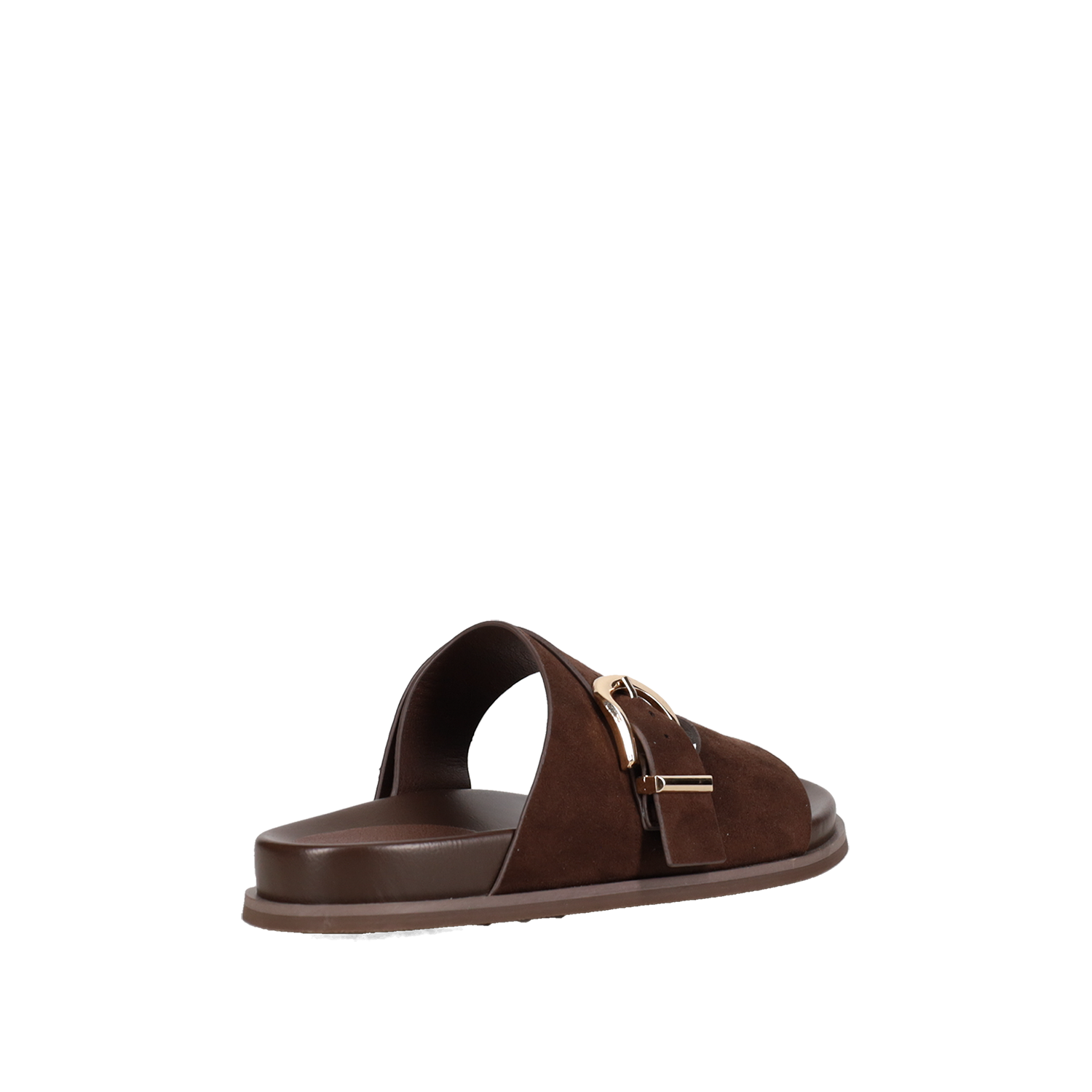 Καφέ footbed σανδάλι - 3