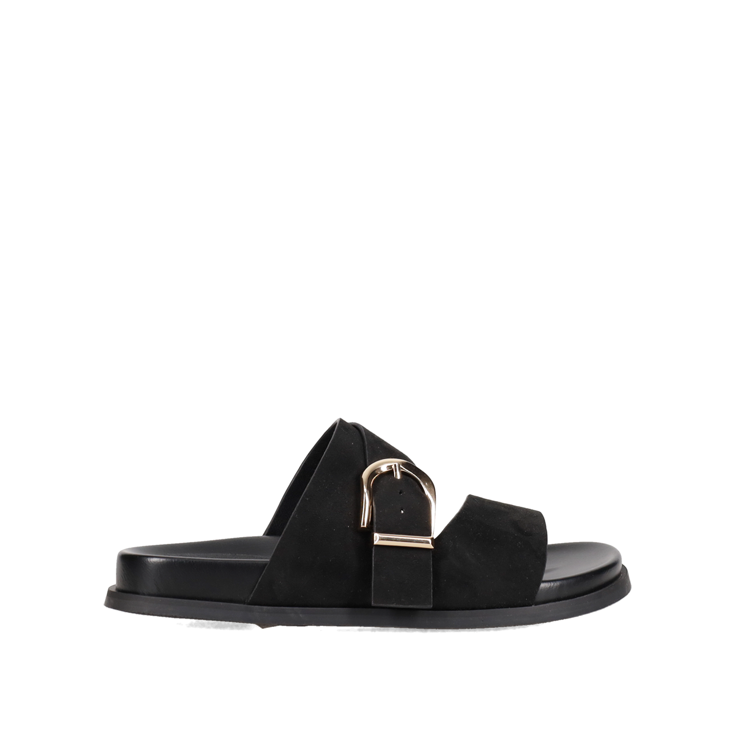 Μαύρο footbed σανδάλι