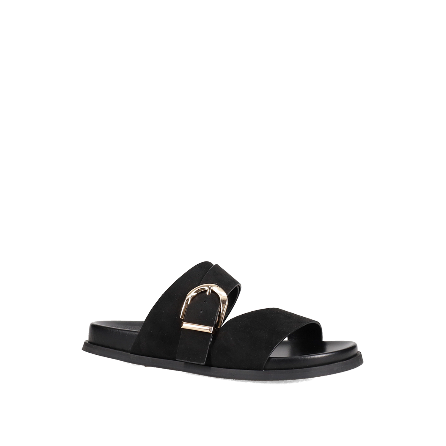 Μαύρο footbed σανδάλι