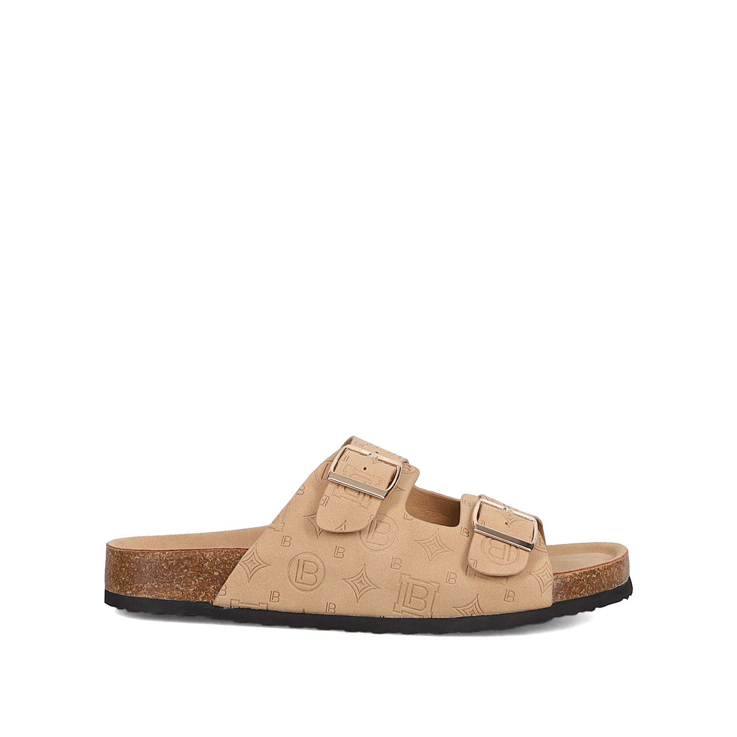 Μπεζ footbed σανδάλι