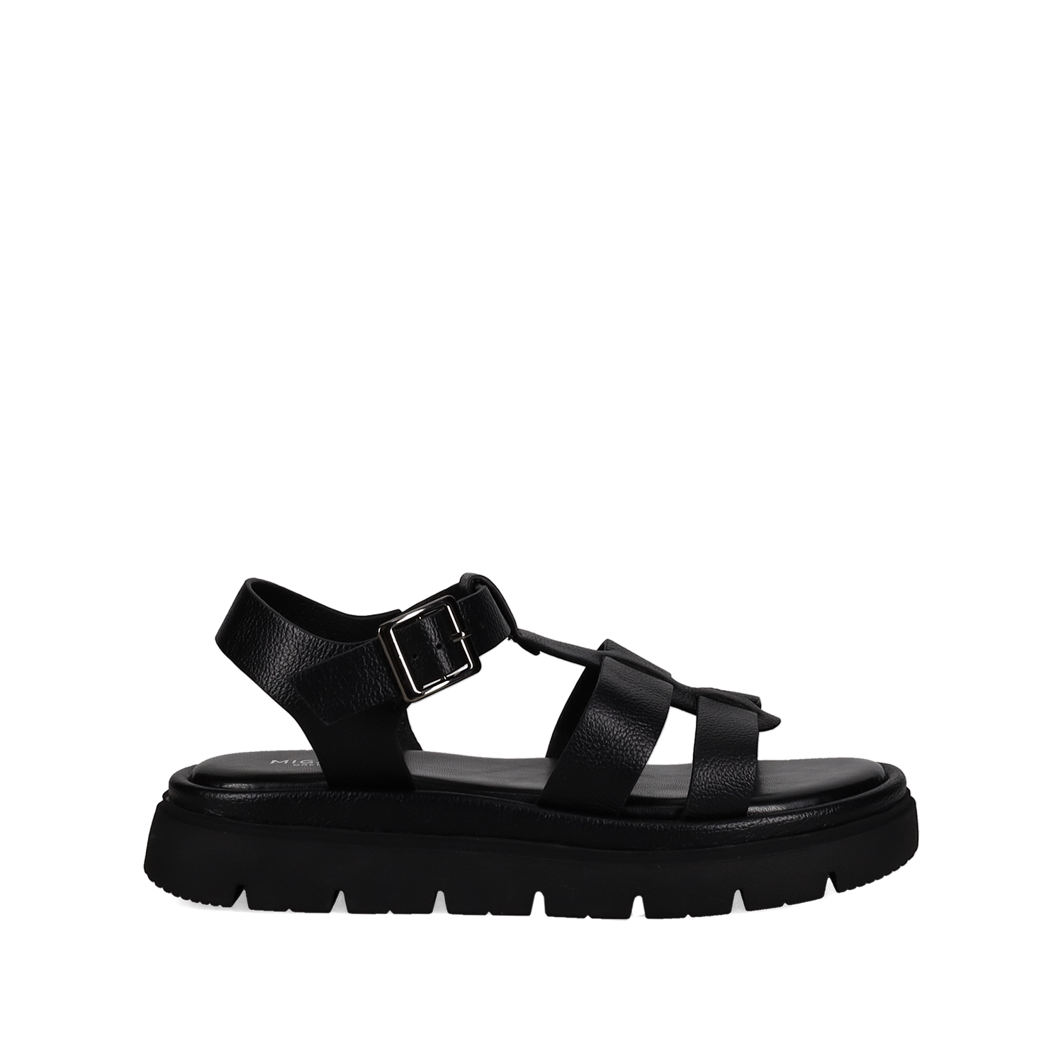 Μαύρο footbed σανδάλι