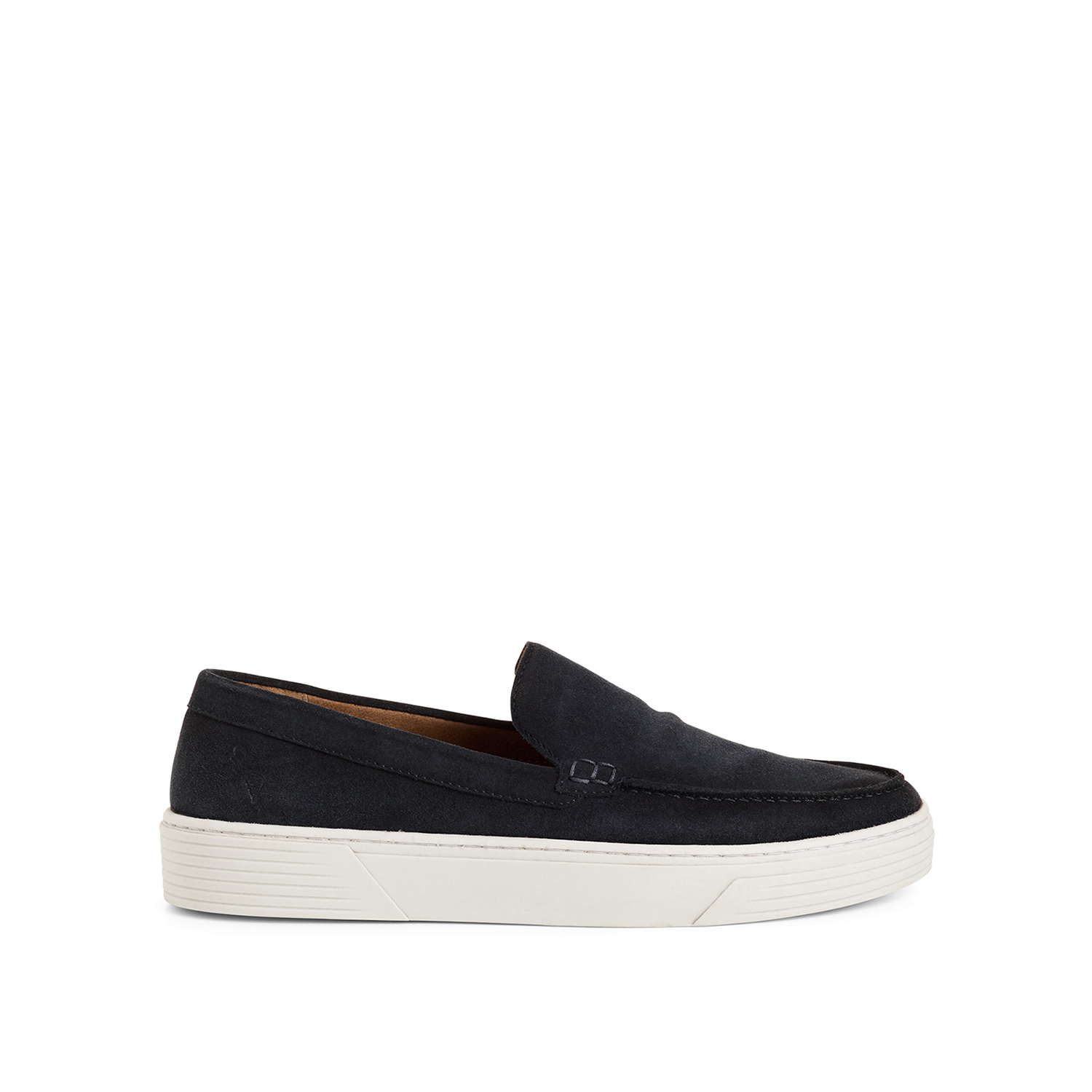 Μπλε σκούρο δερμάτινο loafer