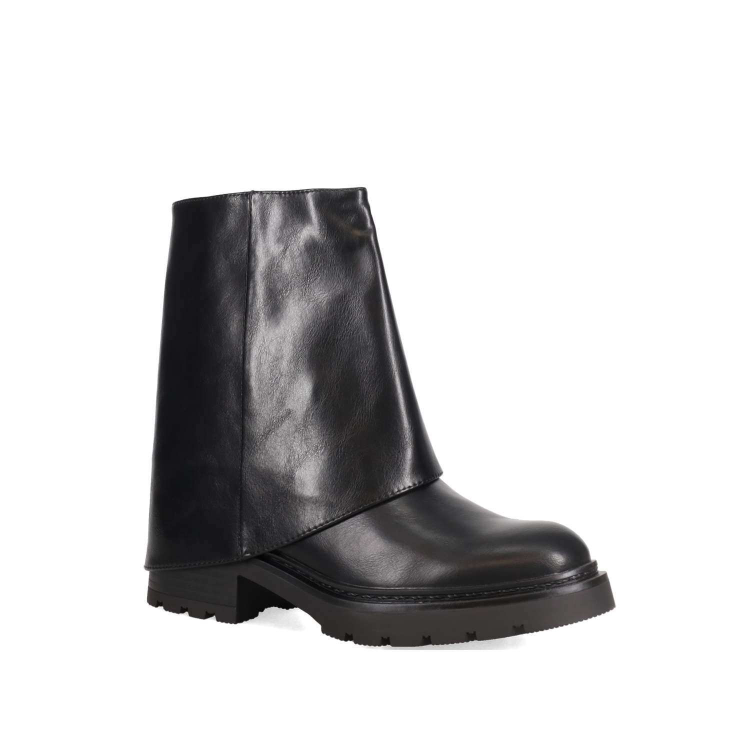 Μαύρο μποτάκι με γκέτα φωτογραφία