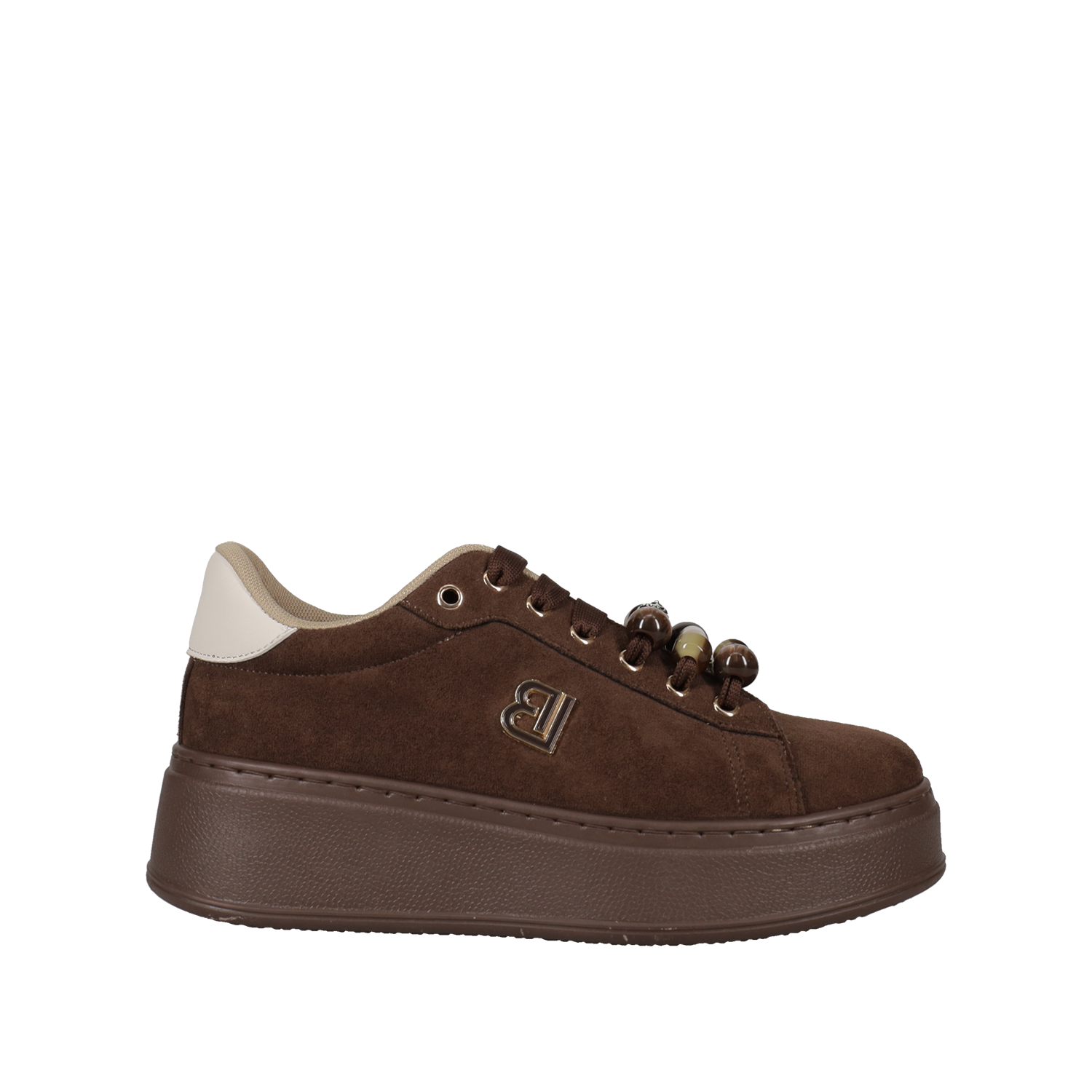 Καφέ δίπατο sneaker σουέντ