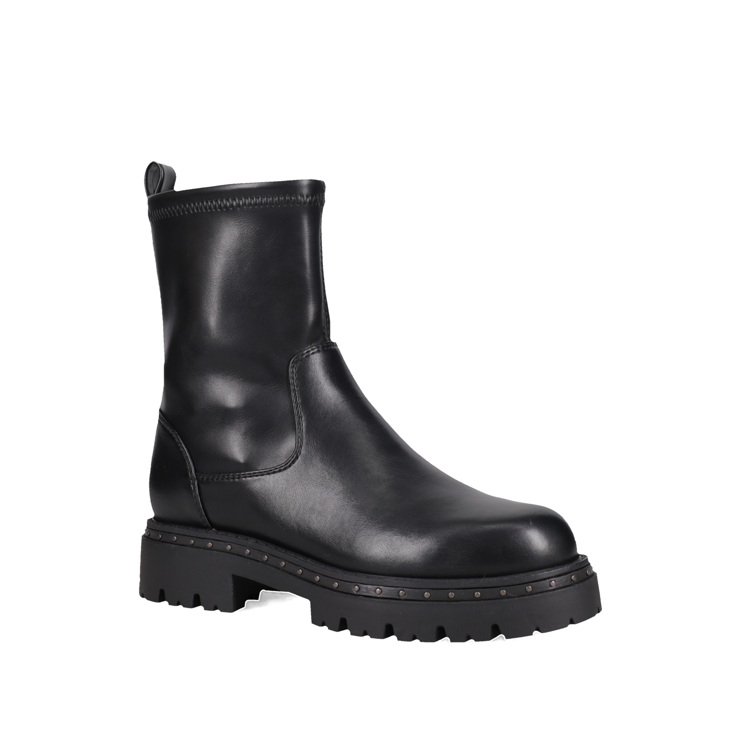 Μαύρο μποτάκι biker