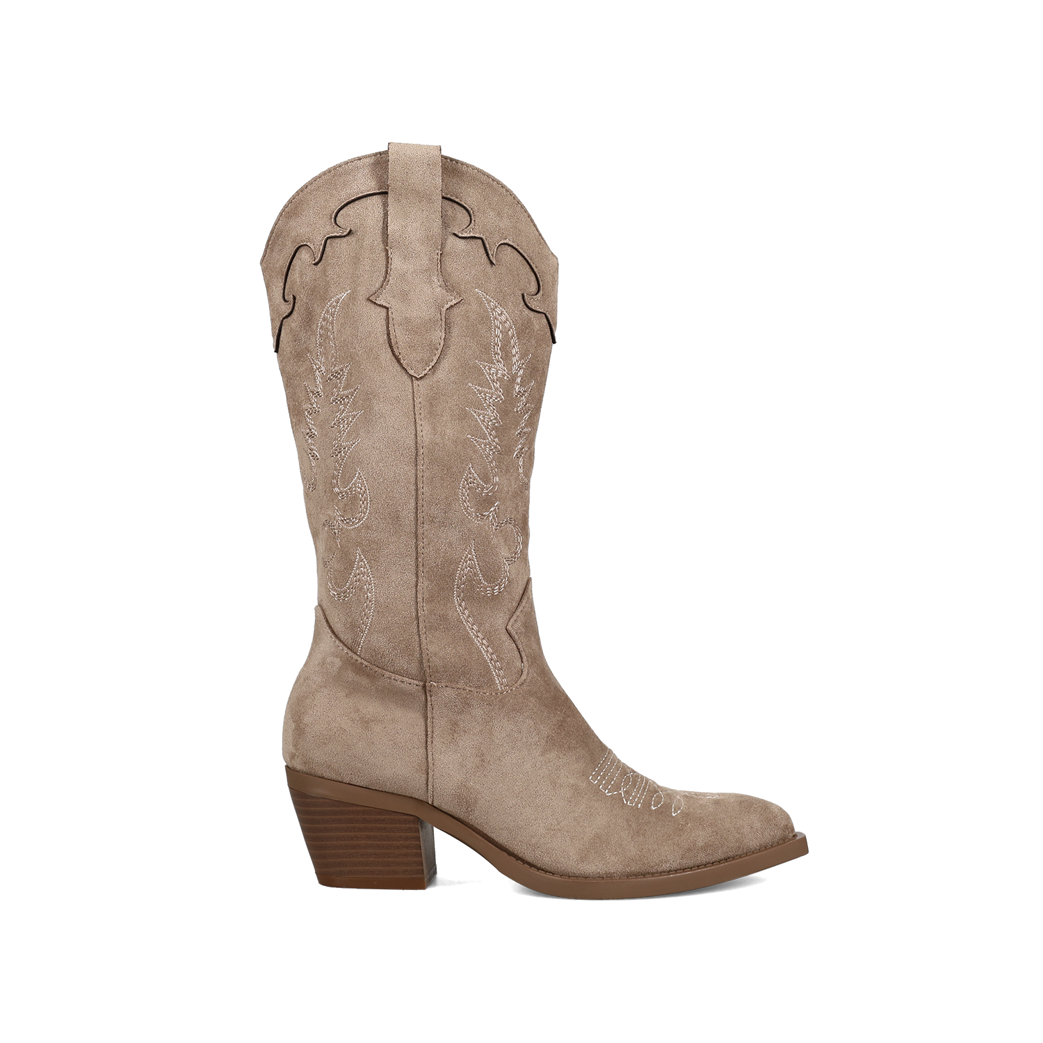 Μπεζ western μπότα