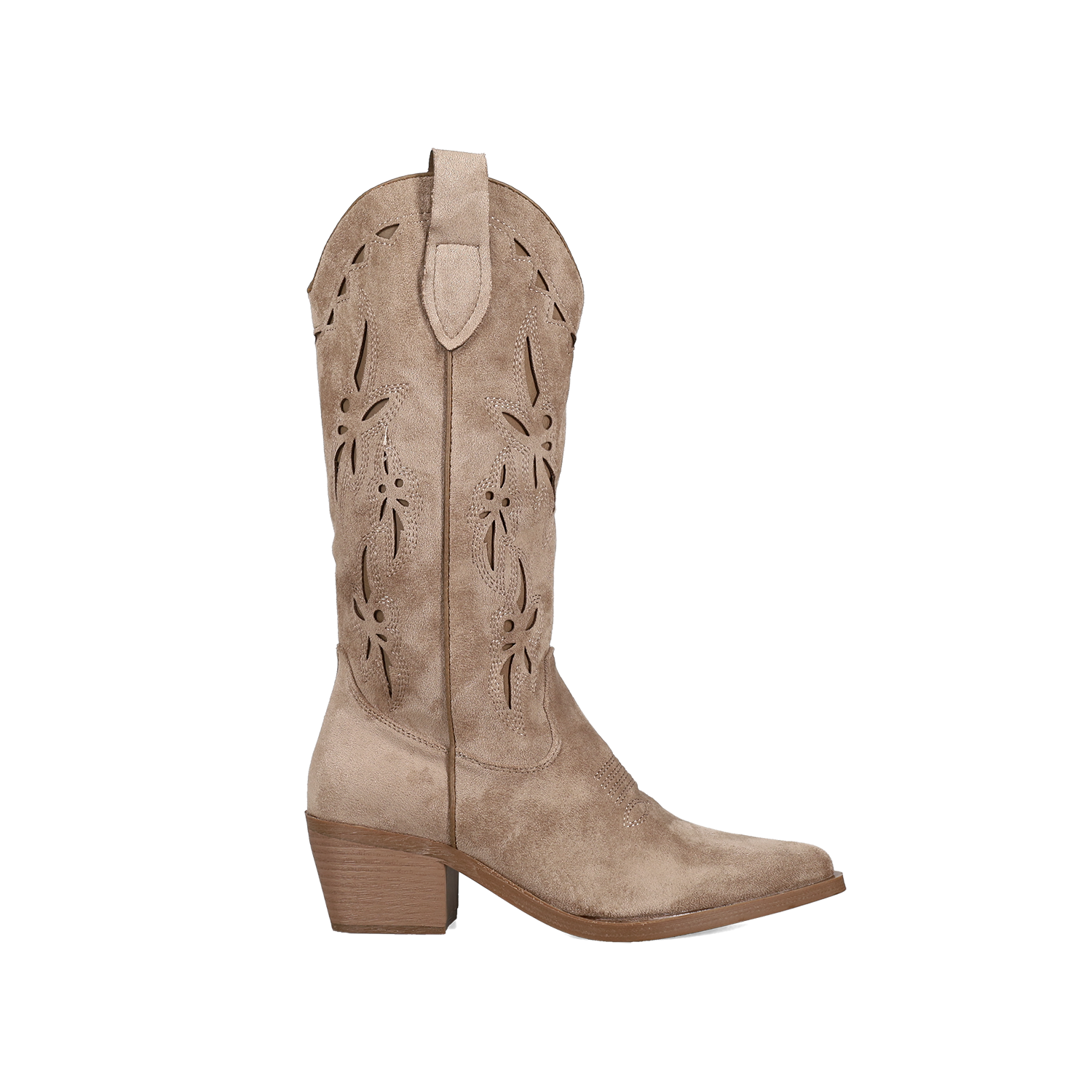 Μπεζ western μπότα