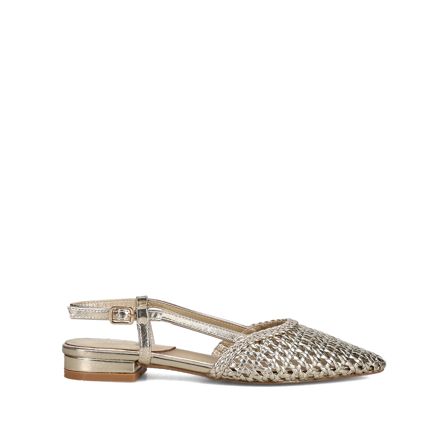 Χρυσή πλεκτή μπαλαρίνα