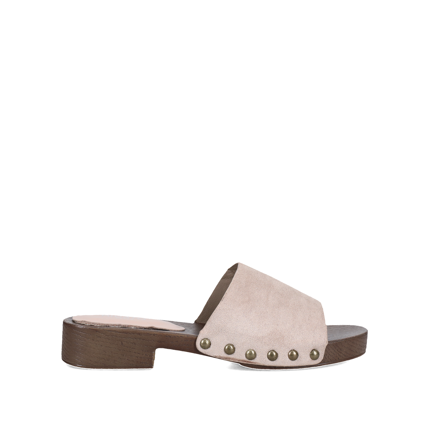 Μπεζ mule τσόκαρο