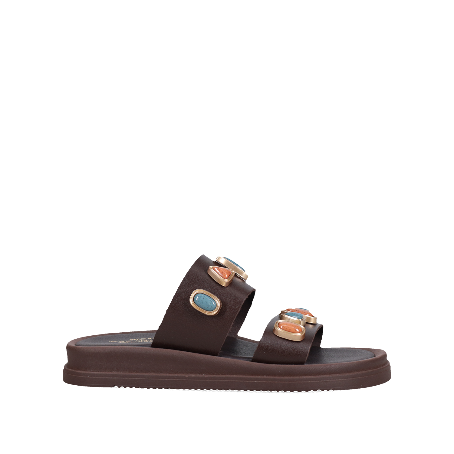 Καφέ footbed σανδάλι