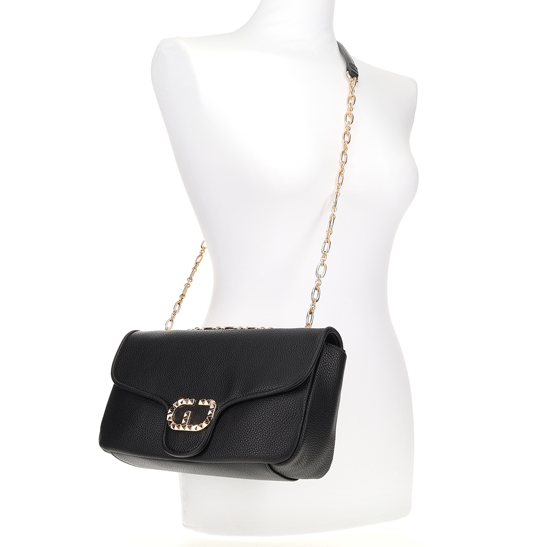 Μαύρη τσάντα ώμου VENICE φωτογραφία