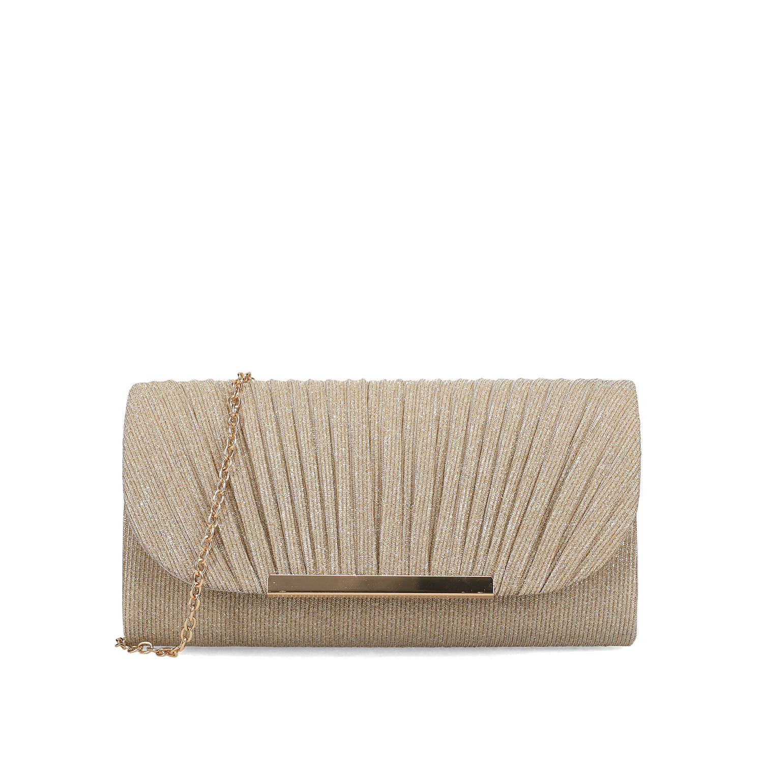 MIGATO Χρυσό μεταλλιζέ clutch τσαντάκι