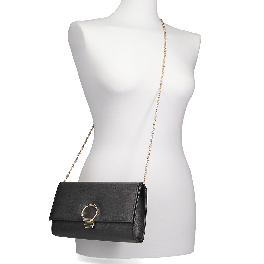 Μαύρο clutch τσαντάκι φωτογραφία