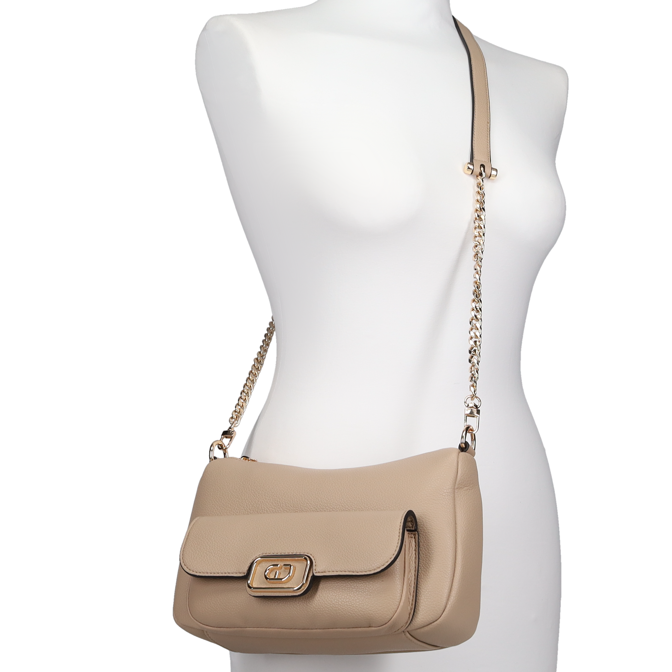 Μπεζ τσάντα ώμου φωτογραφία