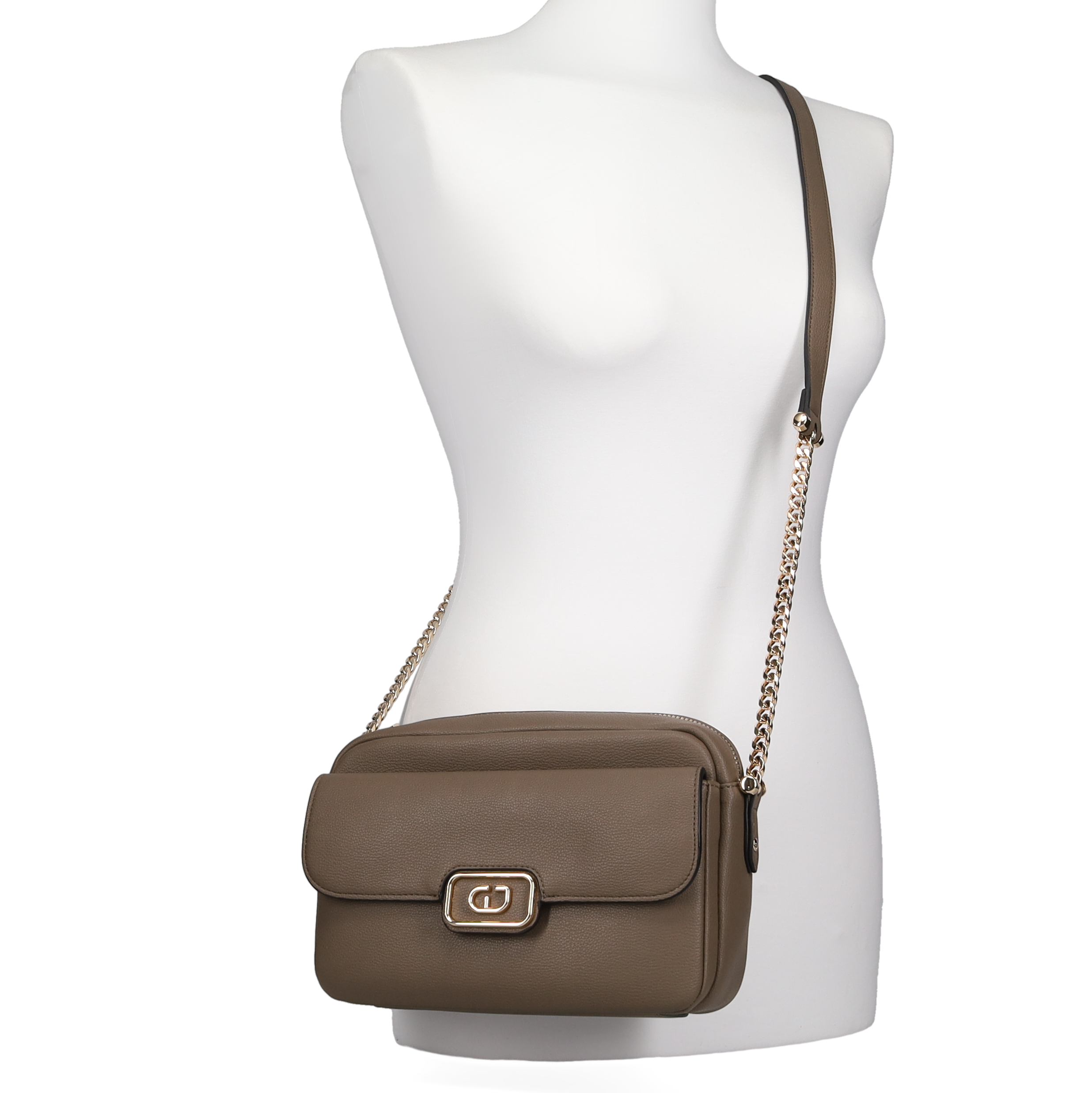 Taupe τσάντα ώμου φωτογραφία