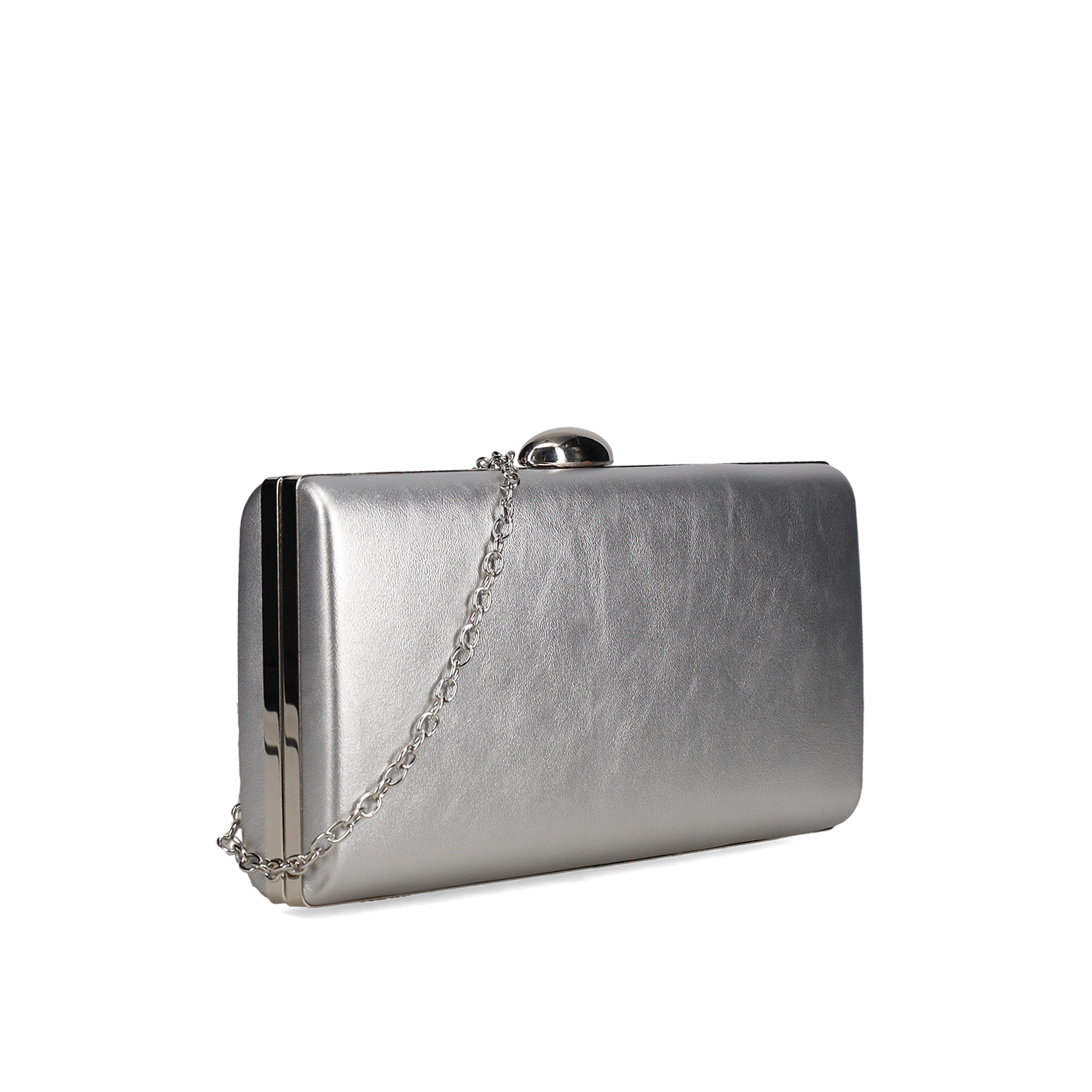 Ασημί clutch τσαντάκι φωτογραφία